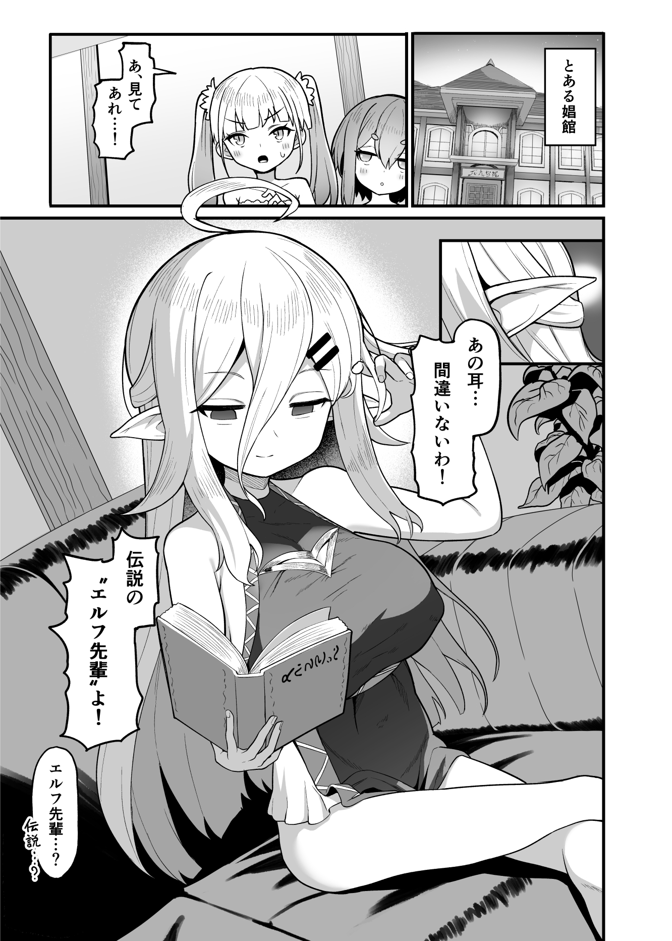 娼館勤務のエルフ先輩