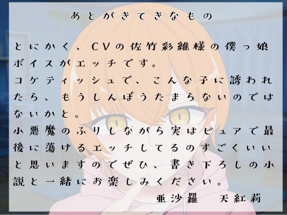【壁越し/処女喪失/超濃厚エロ小説付き】「僕をオナホにしていいよ」 好きな子の交尾を聴きながら小悪魔僕っ娘を抱いたら、実は処女で、最後は本気なかだしセックス – Preview 6