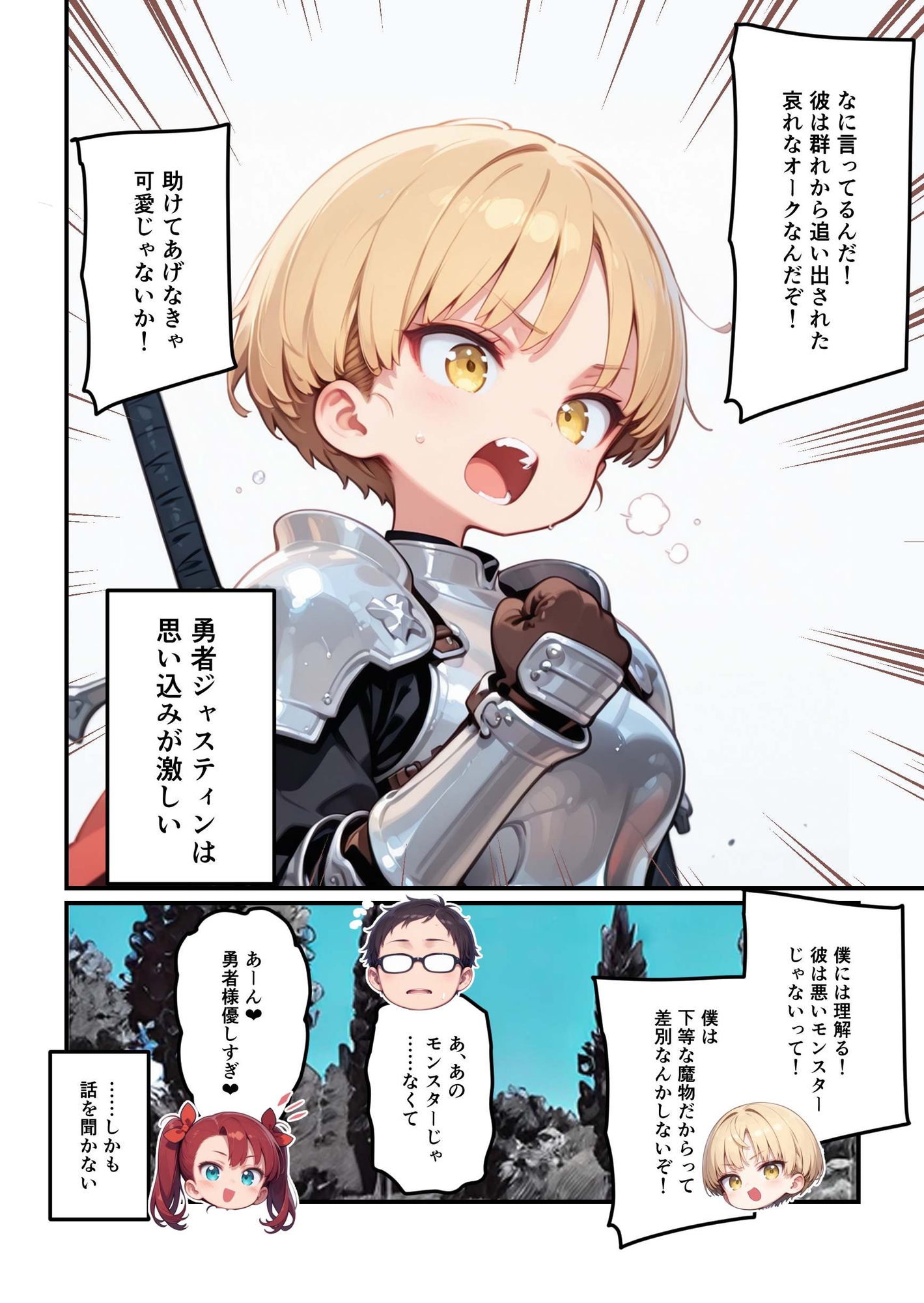勇者パーティーは思い込みが激しい～僕のことは好きにしていいから女だって秘密にして！～