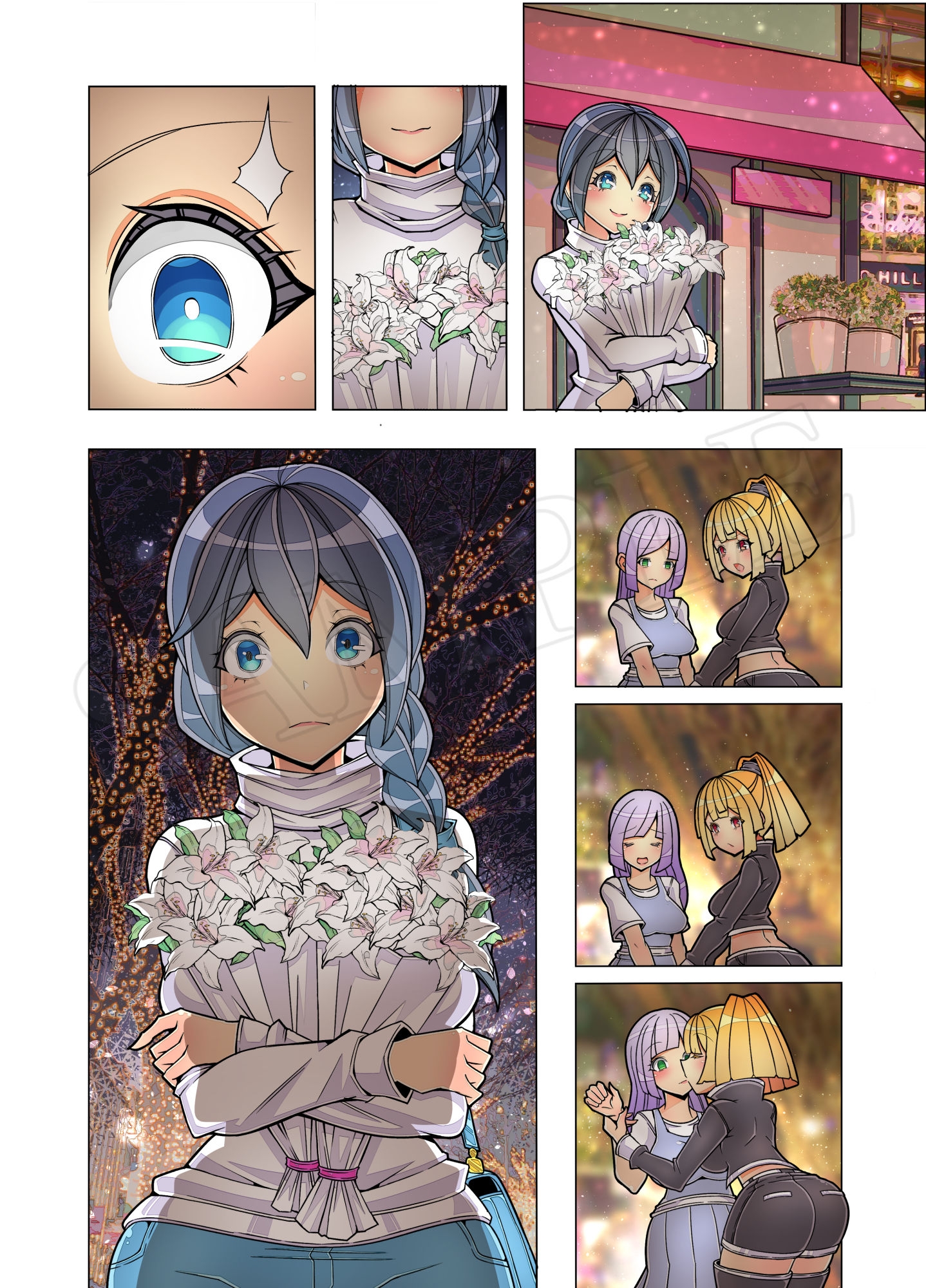 売れない百合漫画家がレズ風俗嬢におしっこ絶頂で救われたレポ【全64Pフルカラー】 – Preview 10
