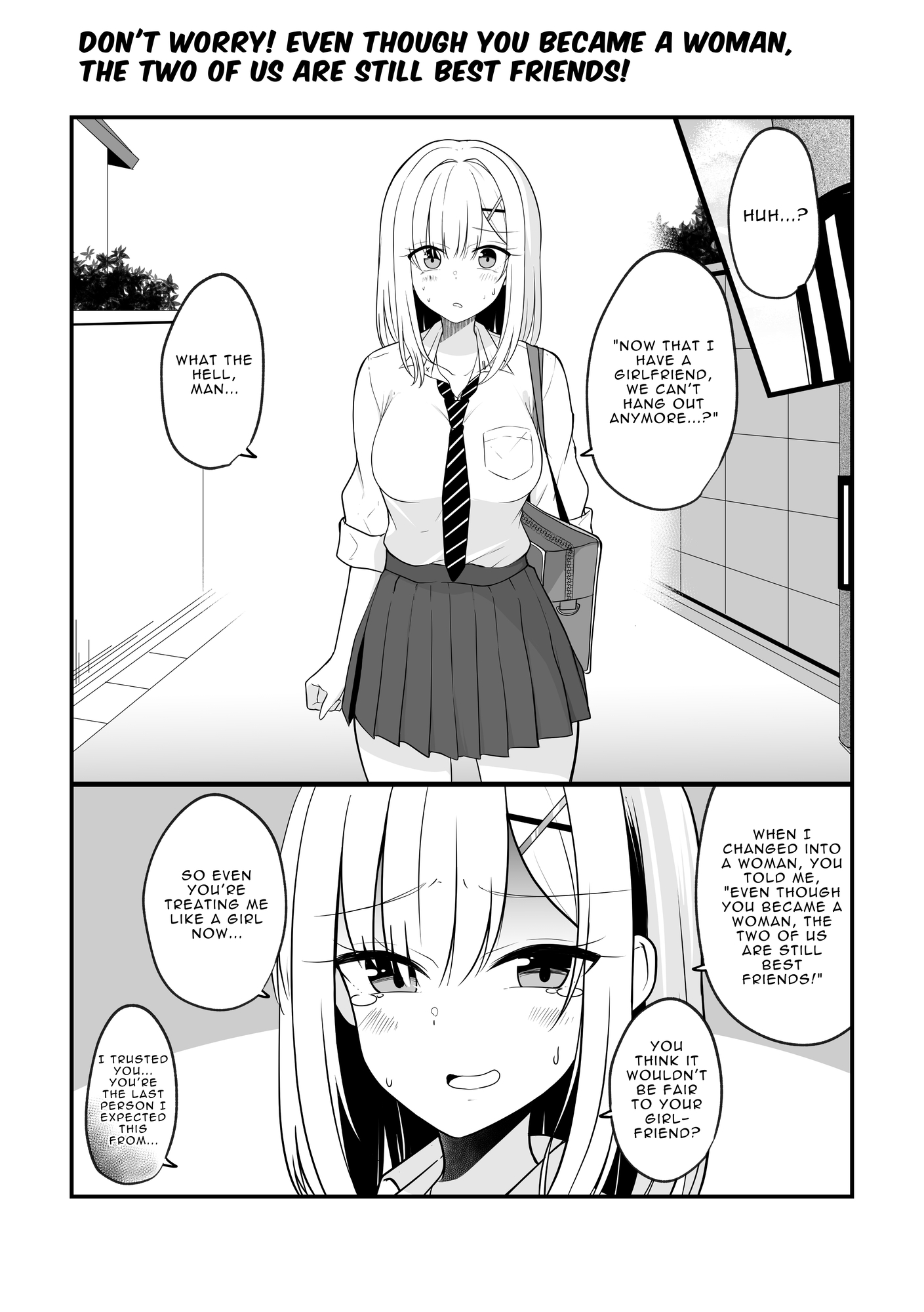 【英語版】大丈夫、お前が女になっても俺たちは親友だからな! – Preview 2