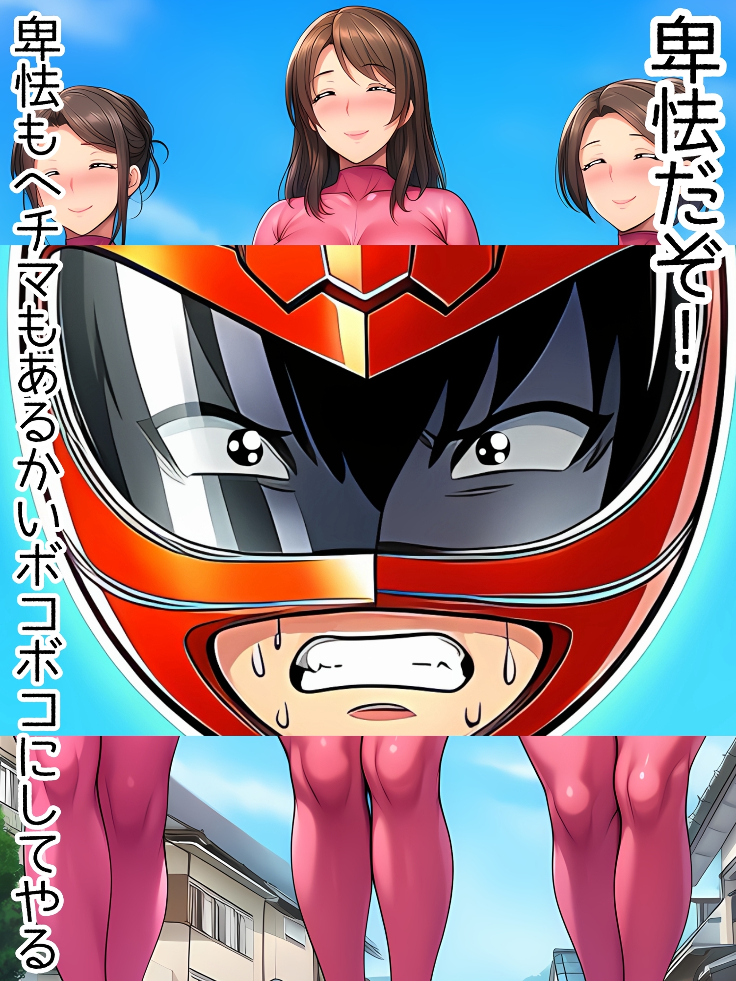 超重戦士バリオン 第一話 お母さんとお姉ちゃんがクソザコ戦闘員に改造堕 バリオンレッドママと姉が触手中出し受精托卵妊娠妊婦臨月ボテ腹アヘ顔戦闘員改造怪人破水出産