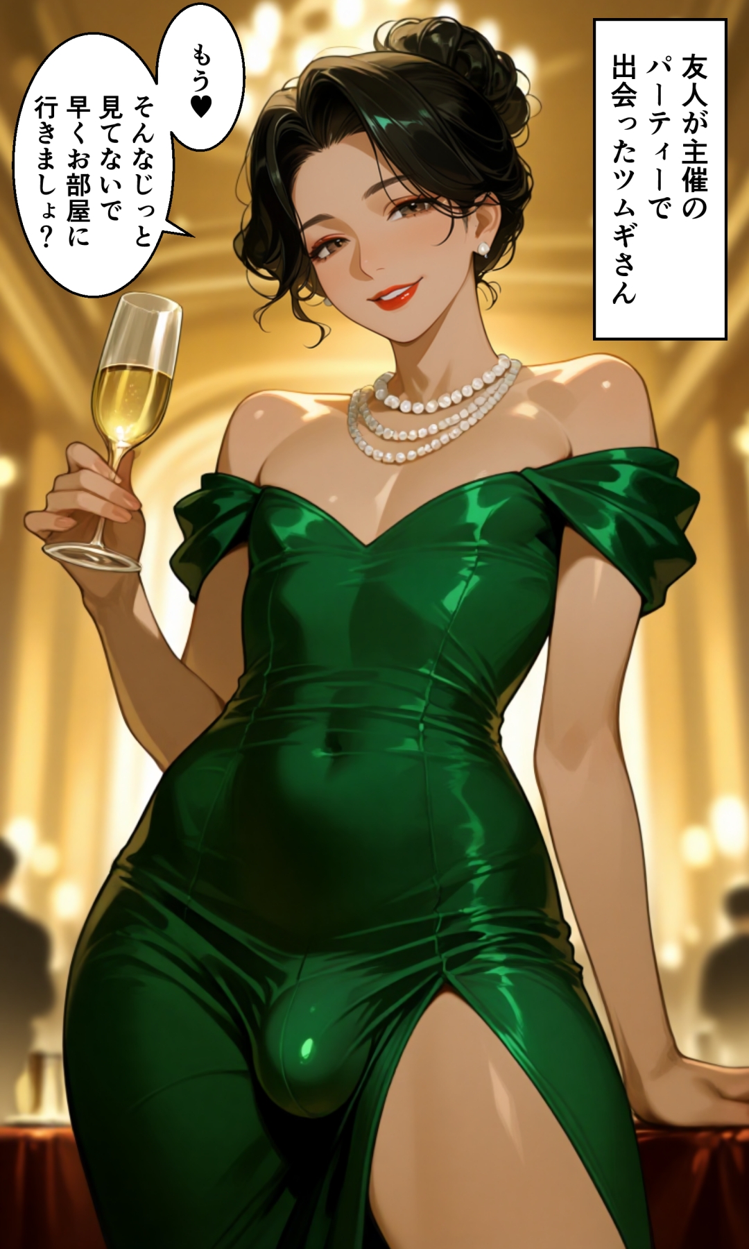 パーティーで出会った美しい人妻が男だったのでホモセックスしまくった♂