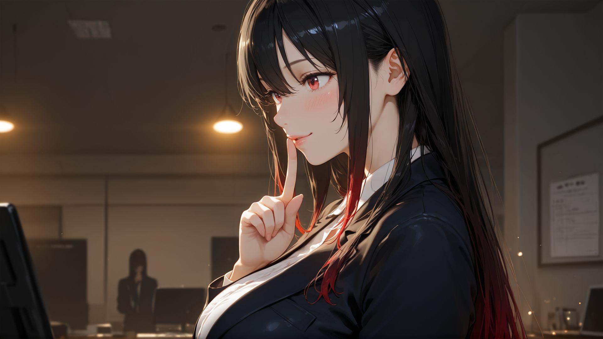 清楚な新人と夜のオフィスで中出し濃密SEXPart1 – Preview 3