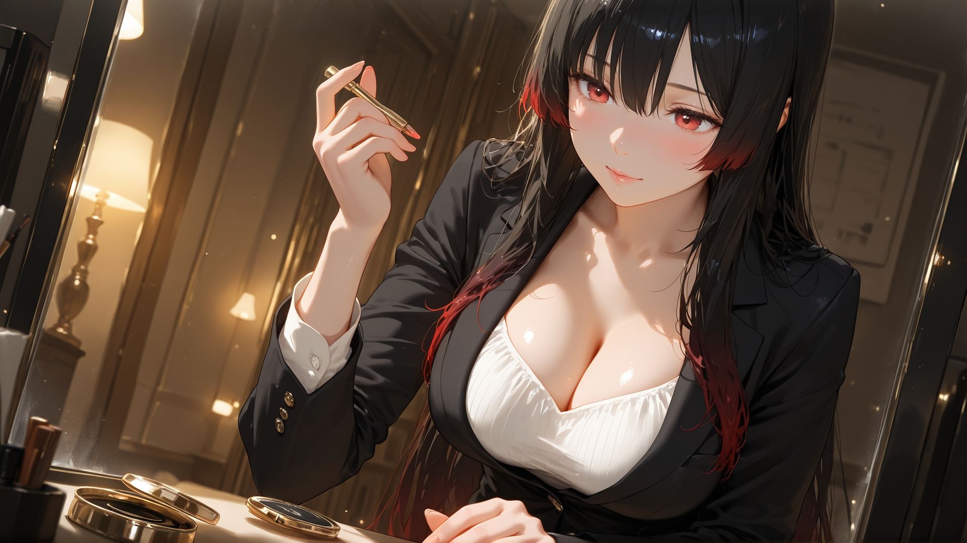 清楚な新人と夜のオフィスで中出し濃密SEXPart1 – Preview 8