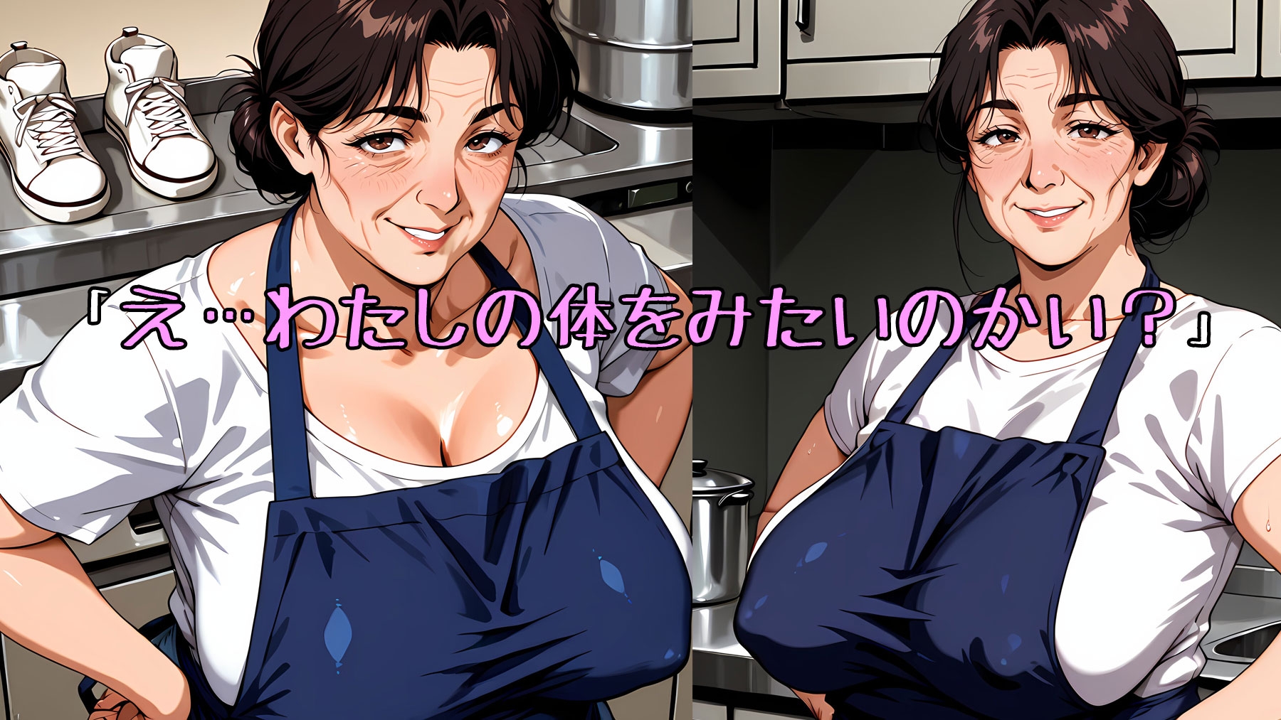 【熟女艶体撮影】スーパーのおばちゃんに体を見せてもらった – Preview 2