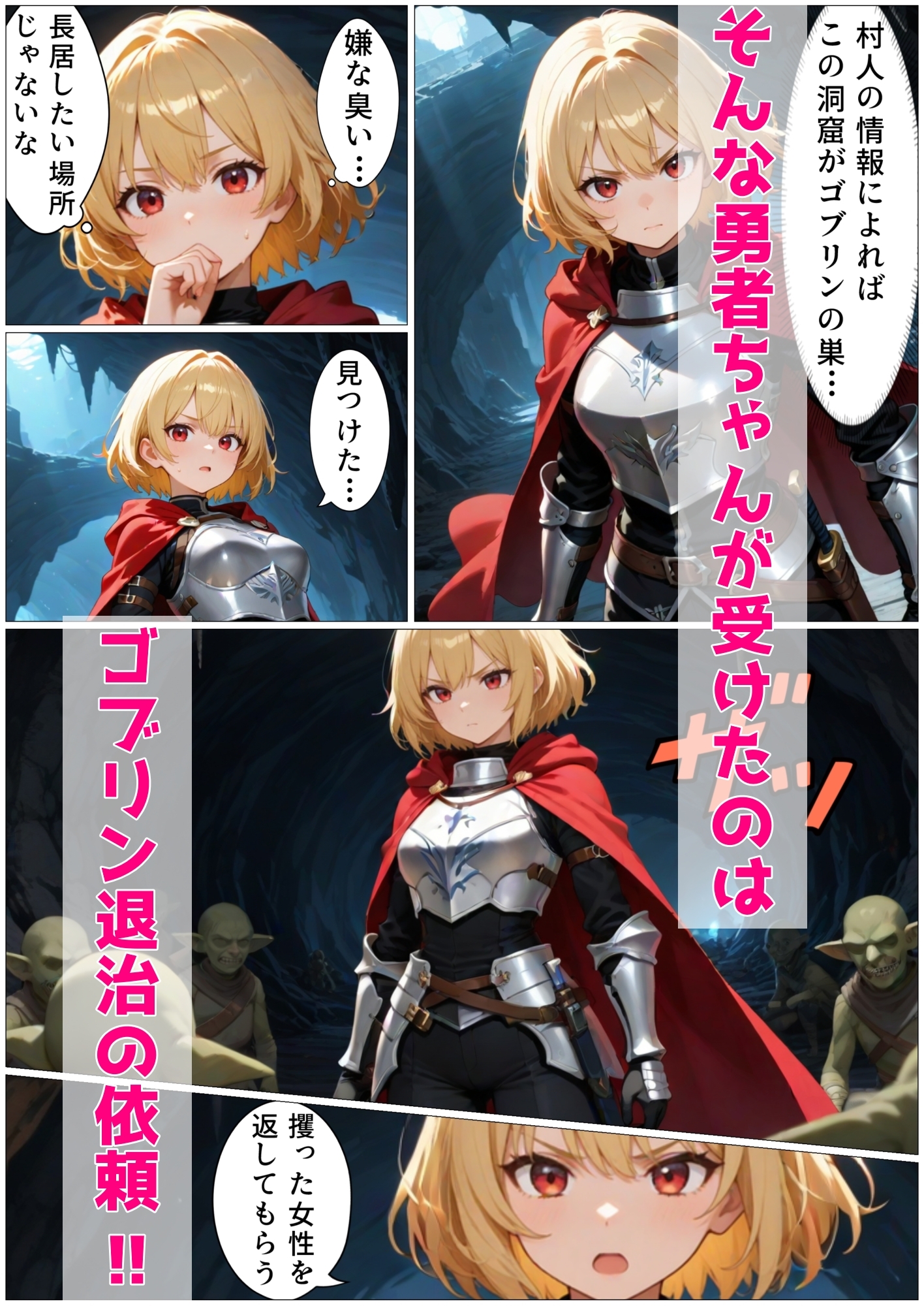 勇者ちゃんがゴブリンに負けるわけないよね?