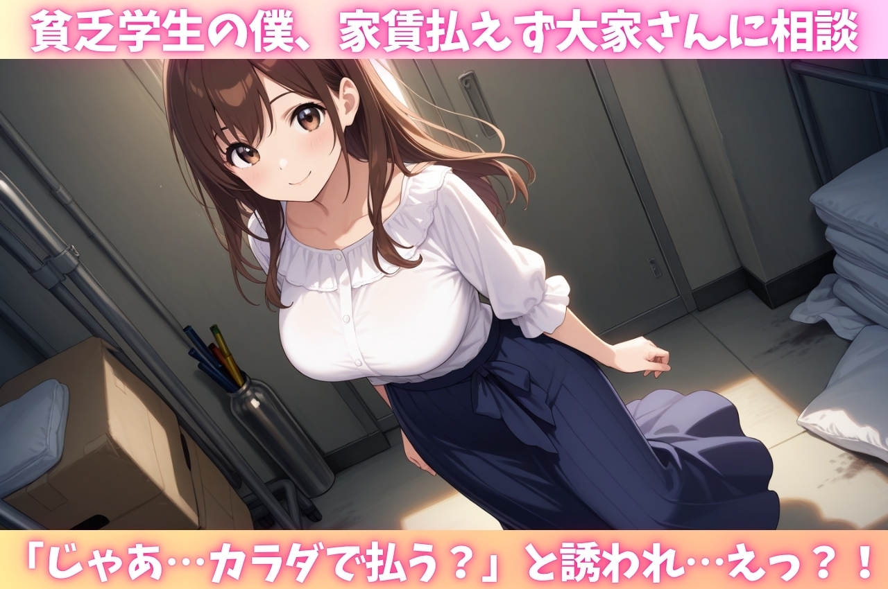 アパートの美人大家さんが家賃免除の代わりに僕の童貞チ〇ポでガチイキ – Preview 2