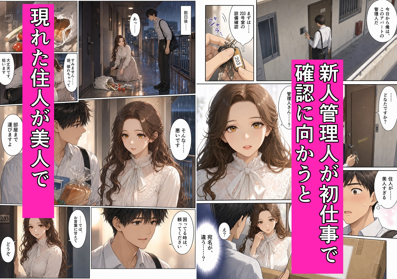 アパートの管理人になったら住人が美人だった件