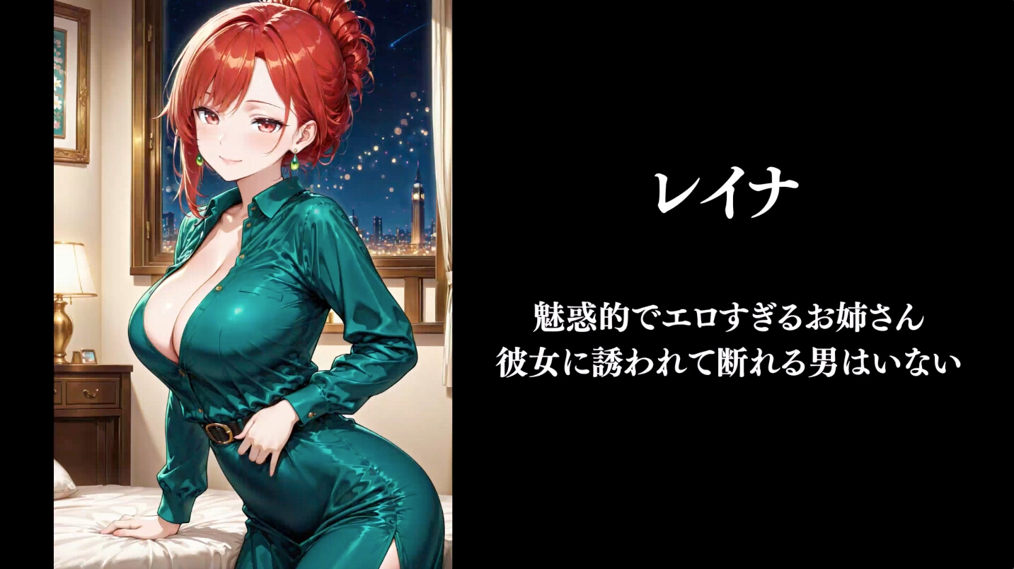 【4Kアニメ】魅惑のお姉さん レイナ3 〜絶品ボディ突きまくって濃厚射精〜【完全主観】【対面座位】
