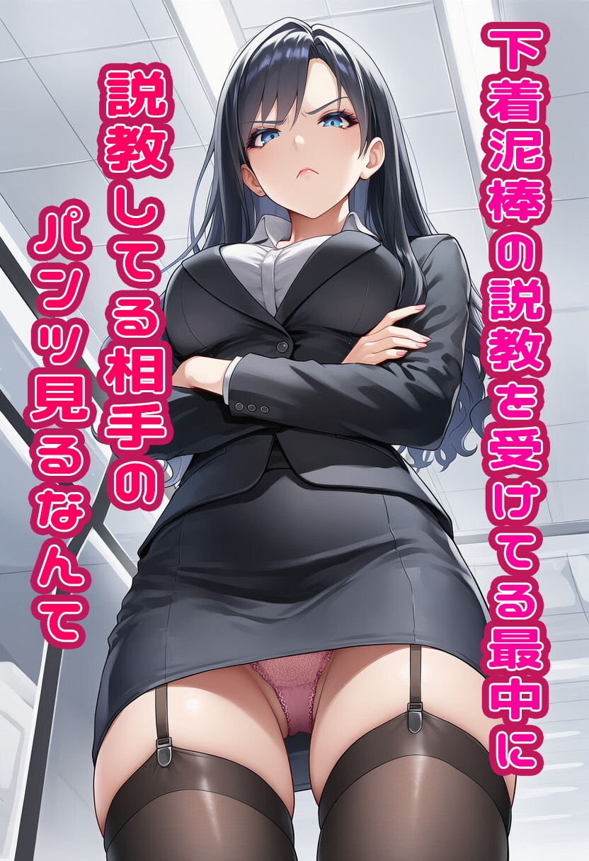 【強○オナニー】女上司の下着盗んでいたらバレてしまうが、説教中も女上司のパンツにしか目がいかない・・・