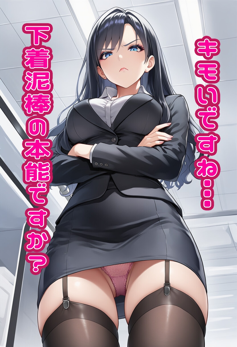 【強○オナニー】女上司の下着盗んでいたらバレてしまうが、説教中も女上司のパンツにしか目がいかない・・・