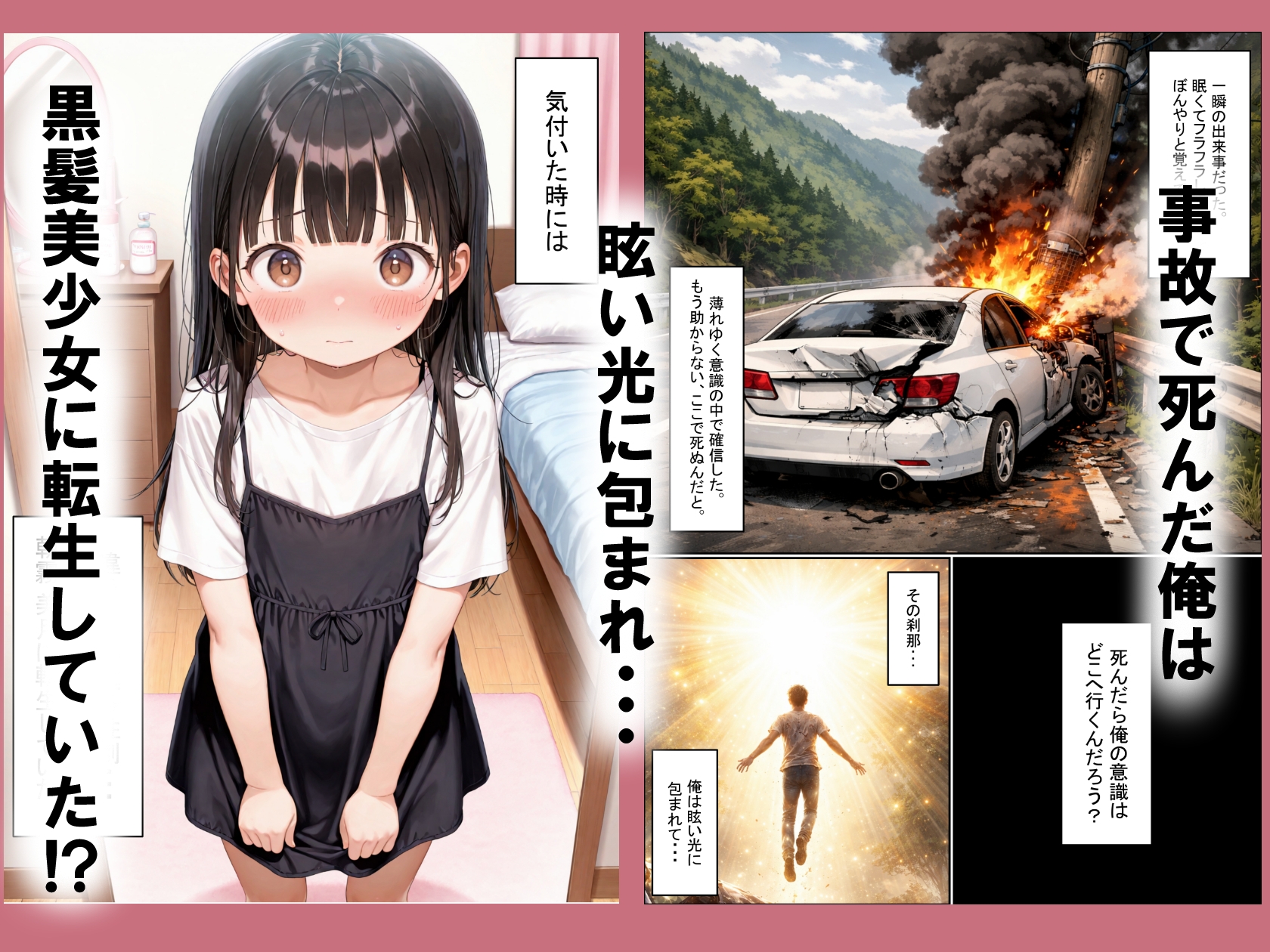 事故で死んだ俺、転生したら美少女だった件。女の子として 幼馴染と幸せになります！