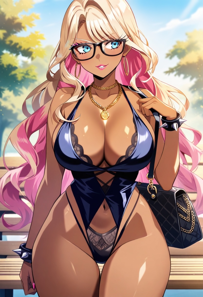 黒ギャルメガネっ娘 神代レイナ 555枚