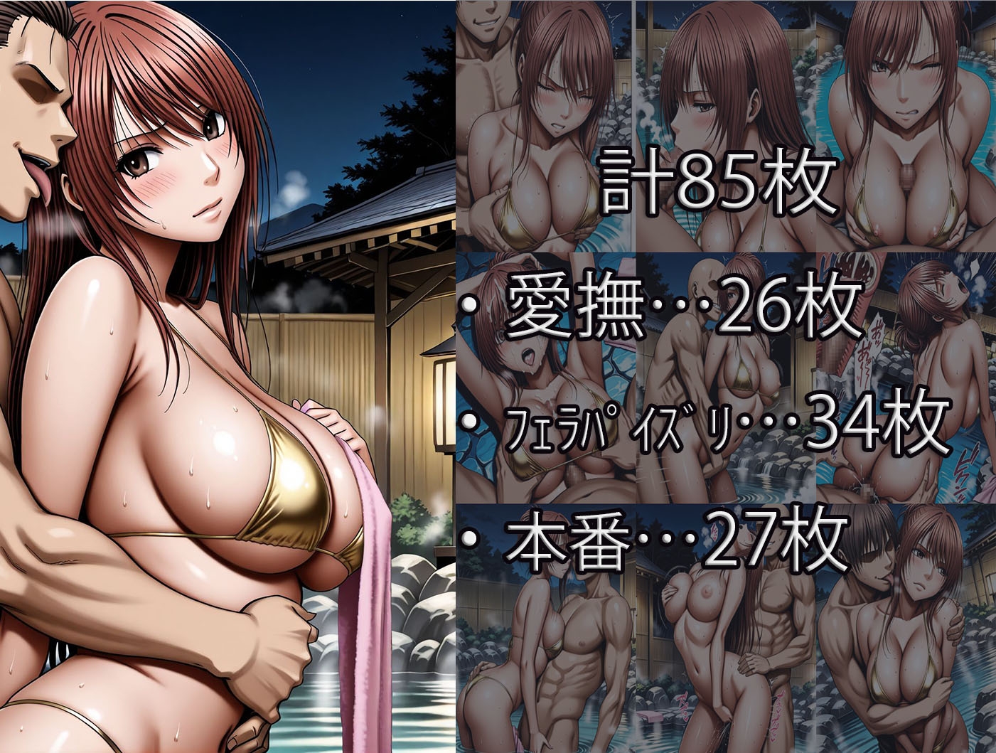 鈴〇彩花・持田〇ずさ・藤浦〇ナタ・南雲〇ゆき【金色ビキニ堕ち】