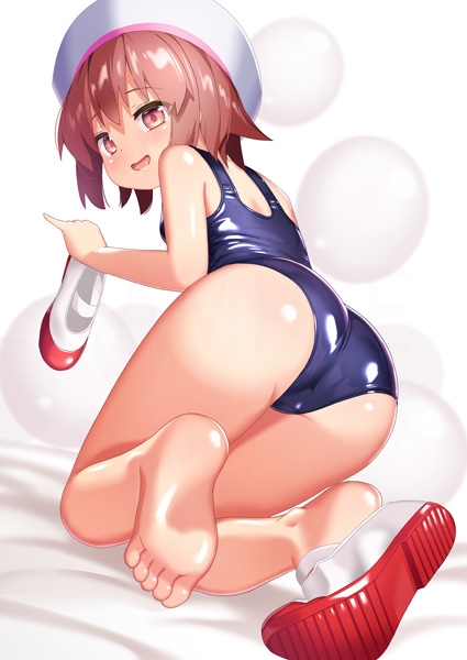 サークルカットの子にスク水を着せてみた 上履き編 – Preview 2