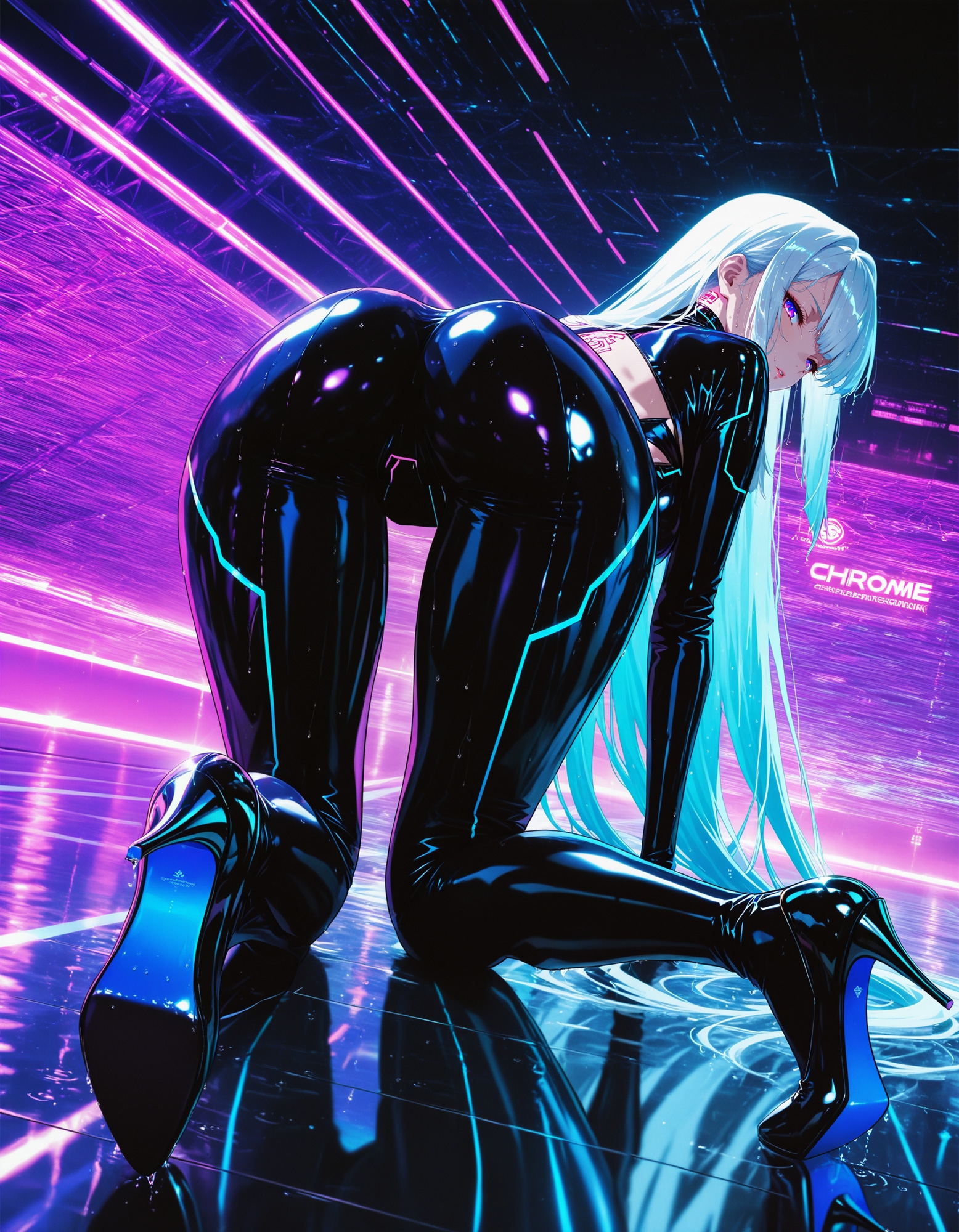 Cyberpunk RQ / 光沢ラテックス女王 Vol.3 - Midnight Podium – Preview 5