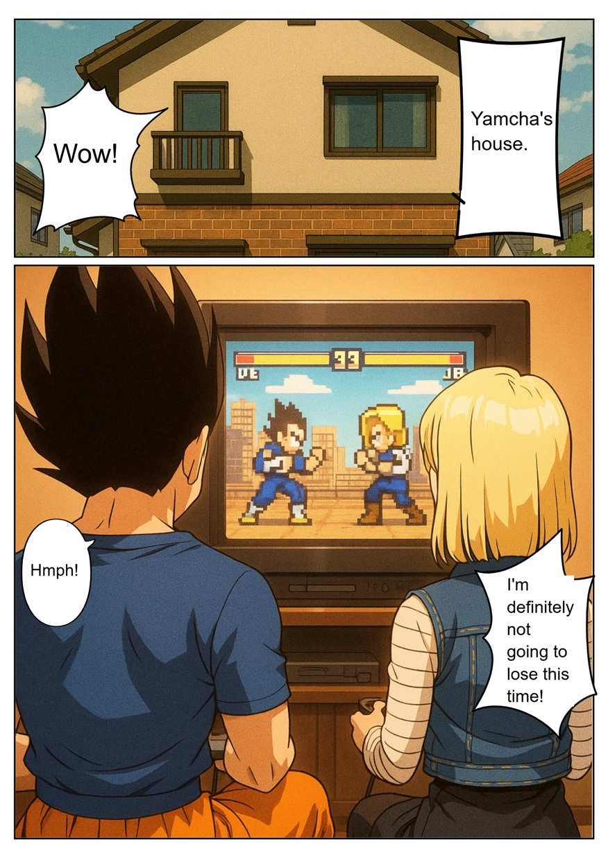 [NTR Manga] Axdroid18 is seduced by a Saiyan during a brief time alone with him while drinking. She continues to have sex with ….
