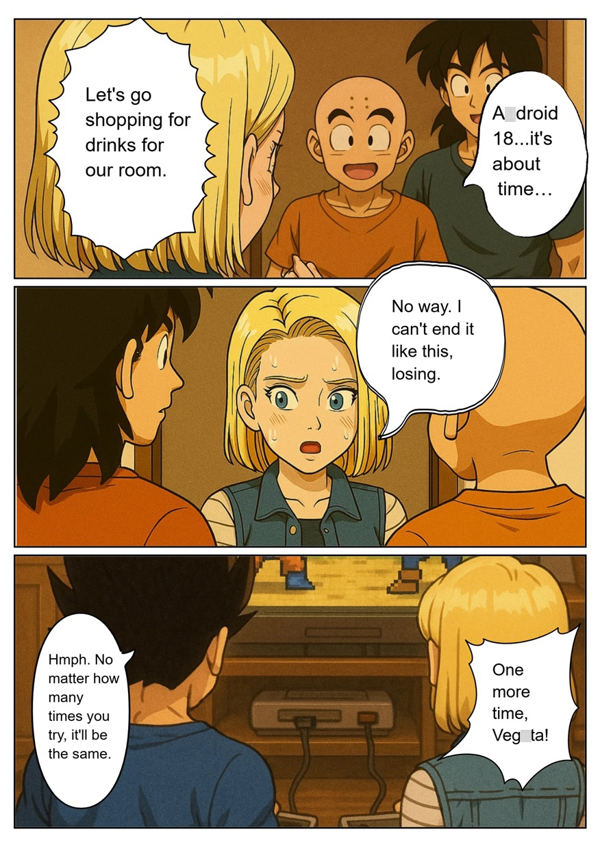 [NTR Manga] Axdroid18 is seduced by a Saiyan during a brief time alone with him while drinking. She continues to have sex with …. – Preview 5
