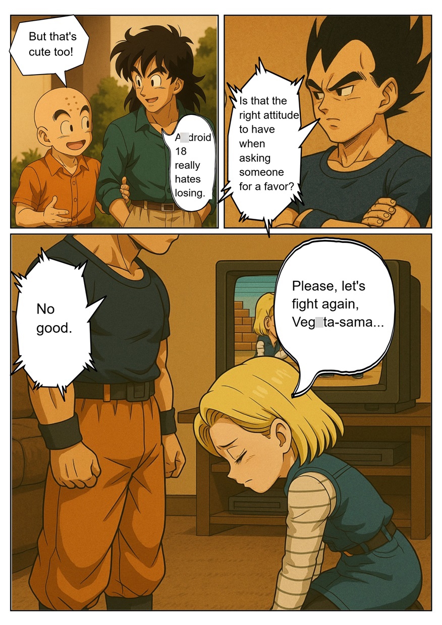 [NTR Manga] Axdroid18 is seduced by a Saiyan during a brief time alone with him while drinking. She continues to have sex with …. – Preview 6