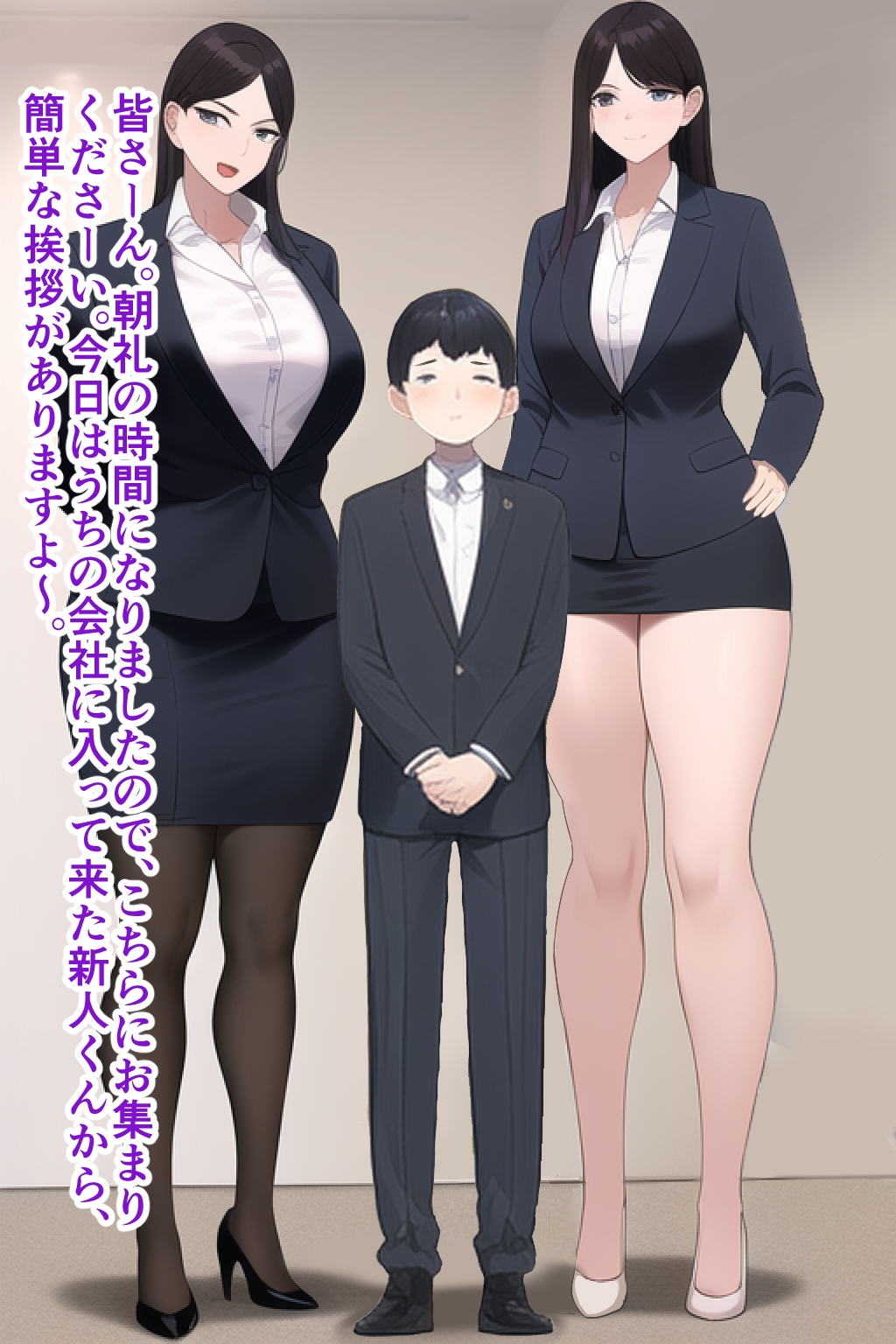 高身長女性×低身長男性 言葉責め集(スーツ女性編) – Preview 4