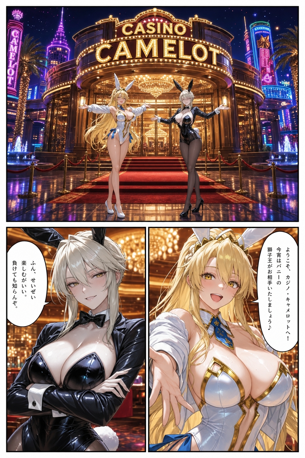 FGO・白黒バニー危機一髪