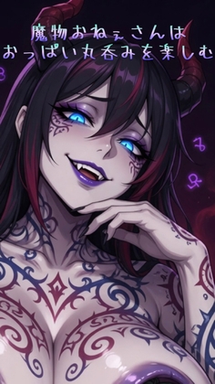 魔物おねぇさんはおっぱい丸呑みを楽しむ – main preview