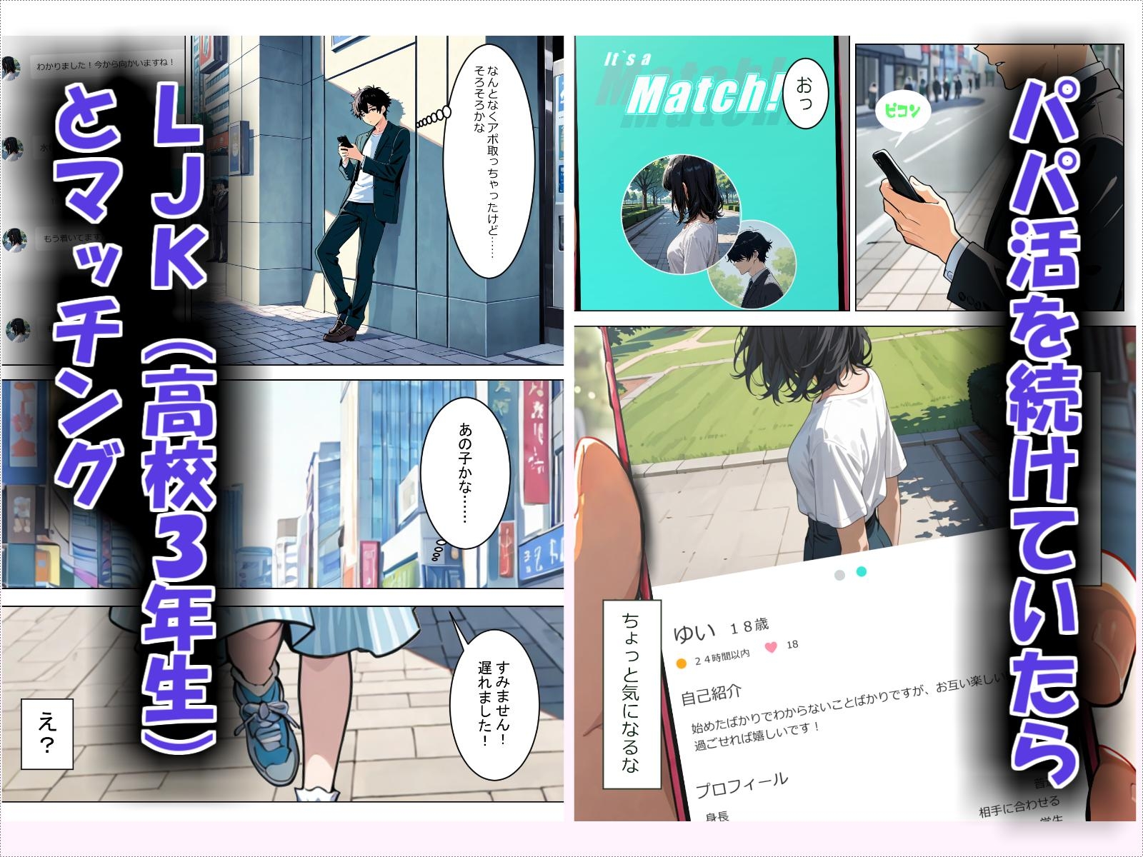 パパ活で処女のLJKと出会った話。