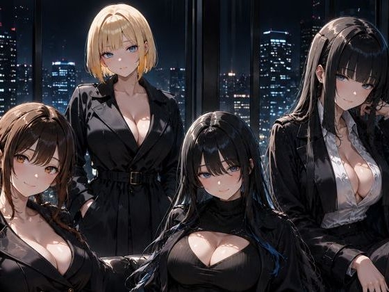 黒コートの女性CG集 Vol.01 夜の誘惑