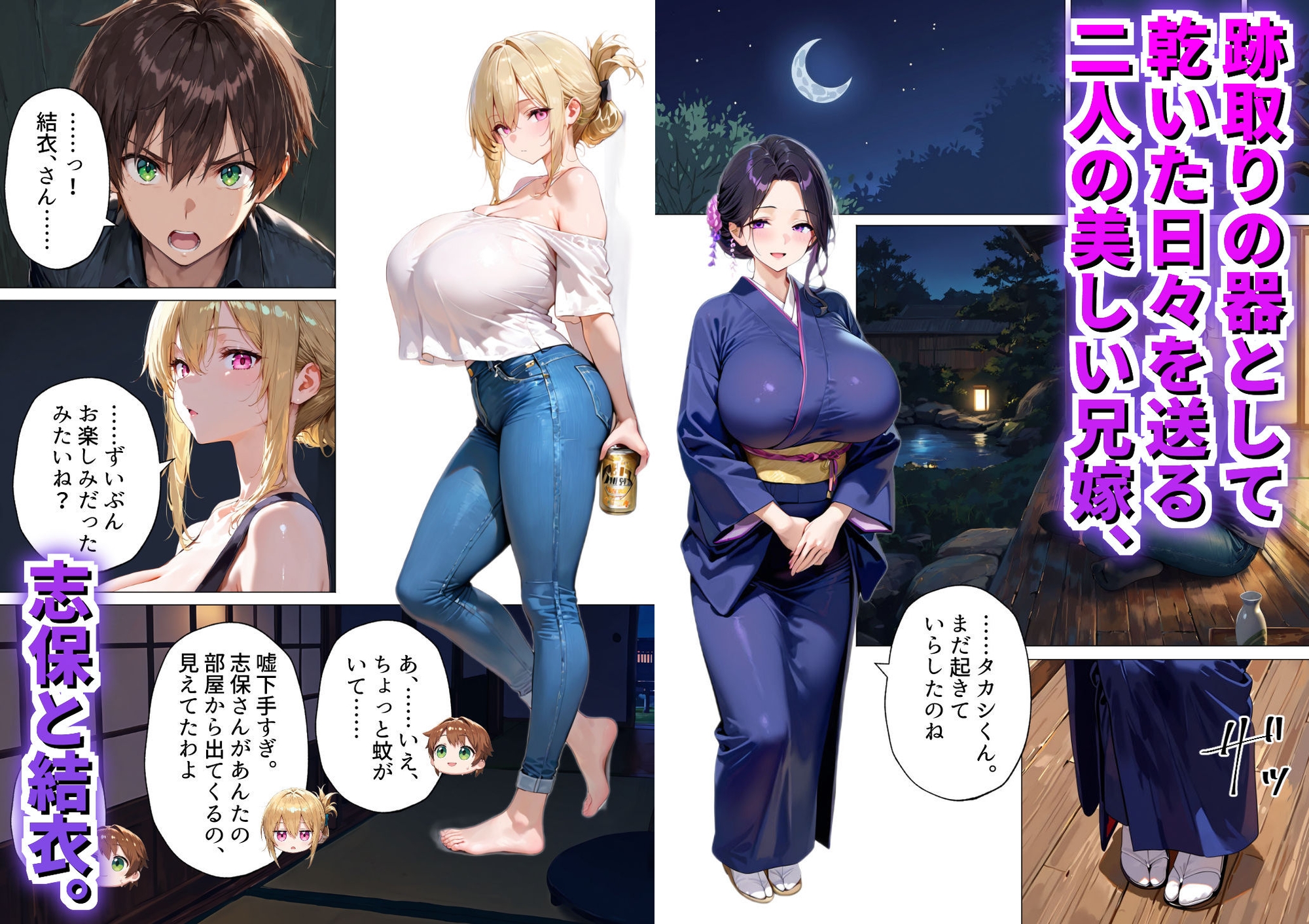 種付けの代役 ～期待外れの末っ子が、二人の兄嫁に托卵を強要されるまで～