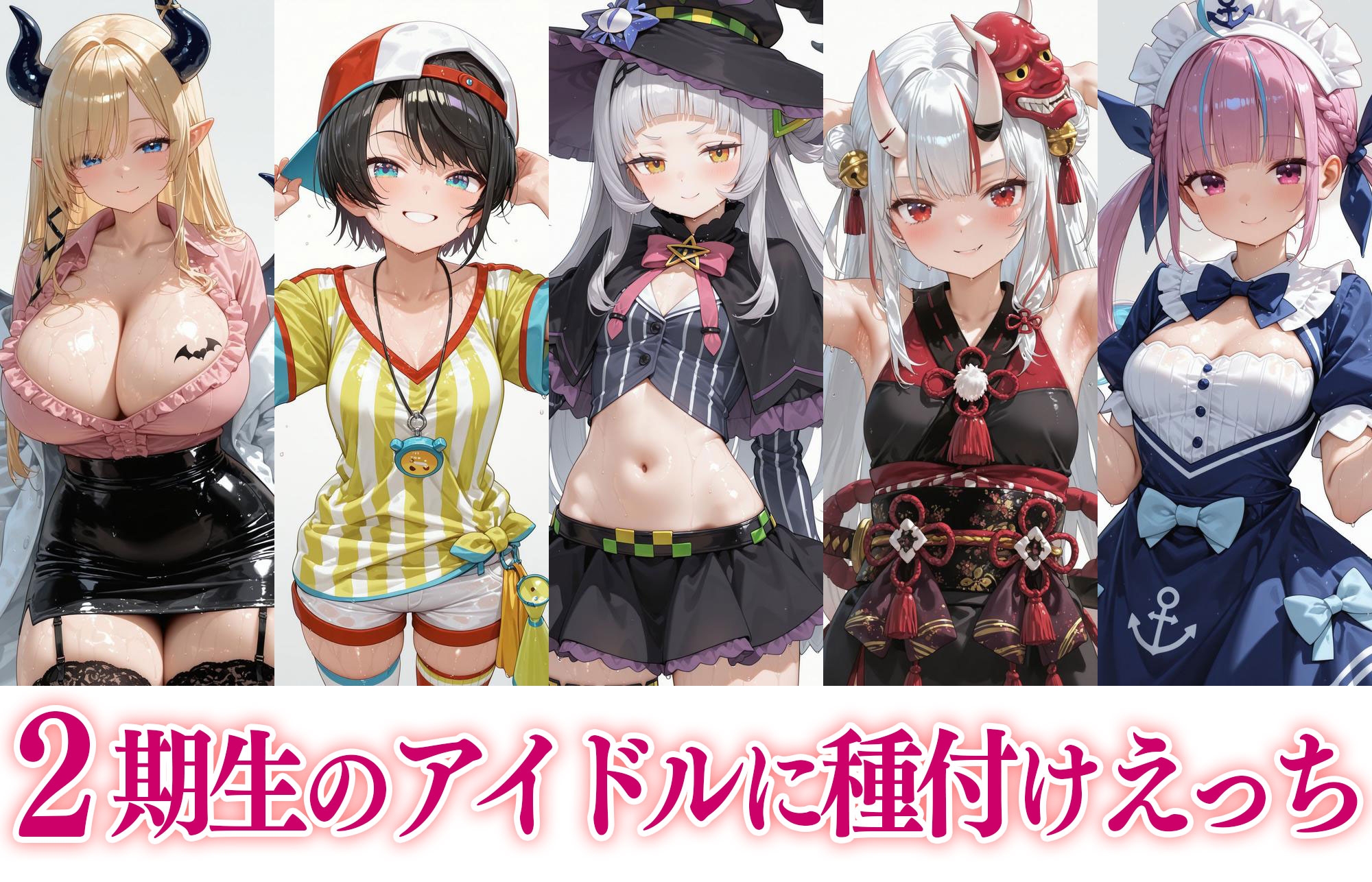 【500枚】ホ○ライブ2期生!! ～5人全員 純愛えっちイラスト集～
