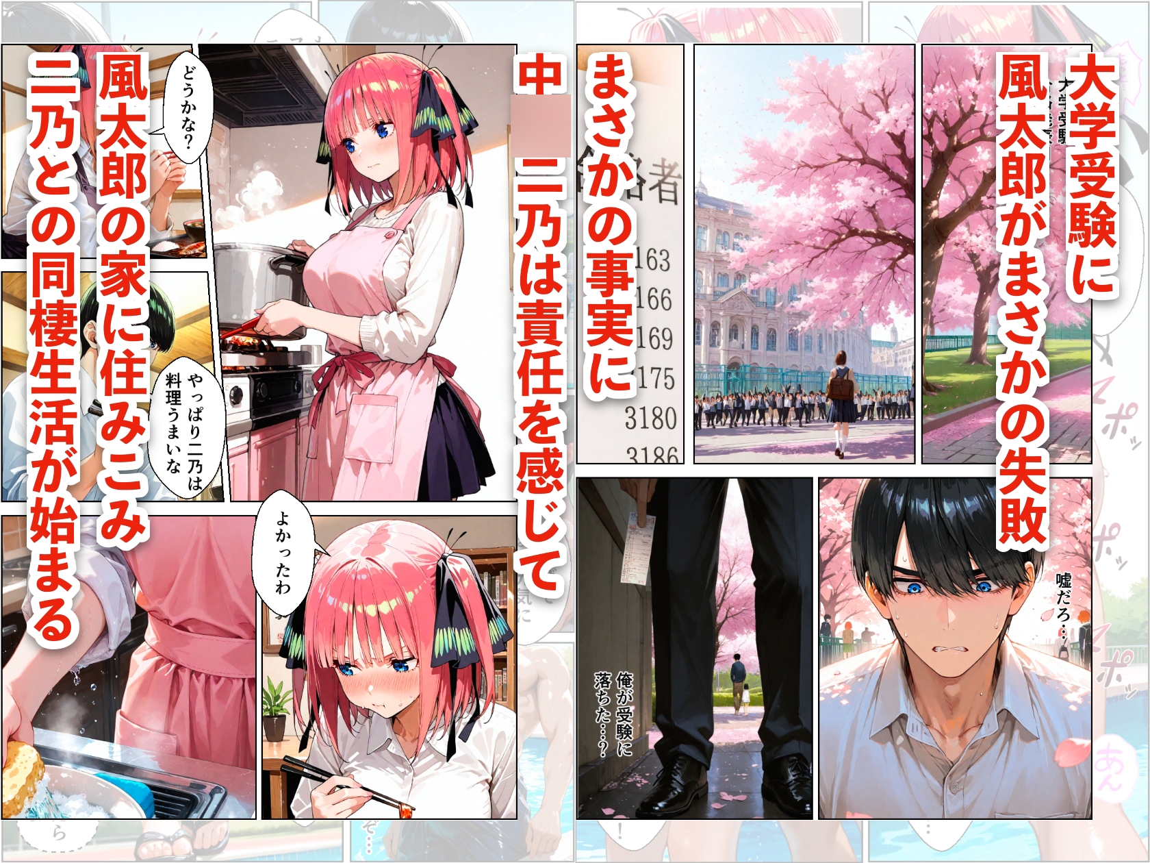 中◯二乃とプールでイチャラブデート 中出しHをした話