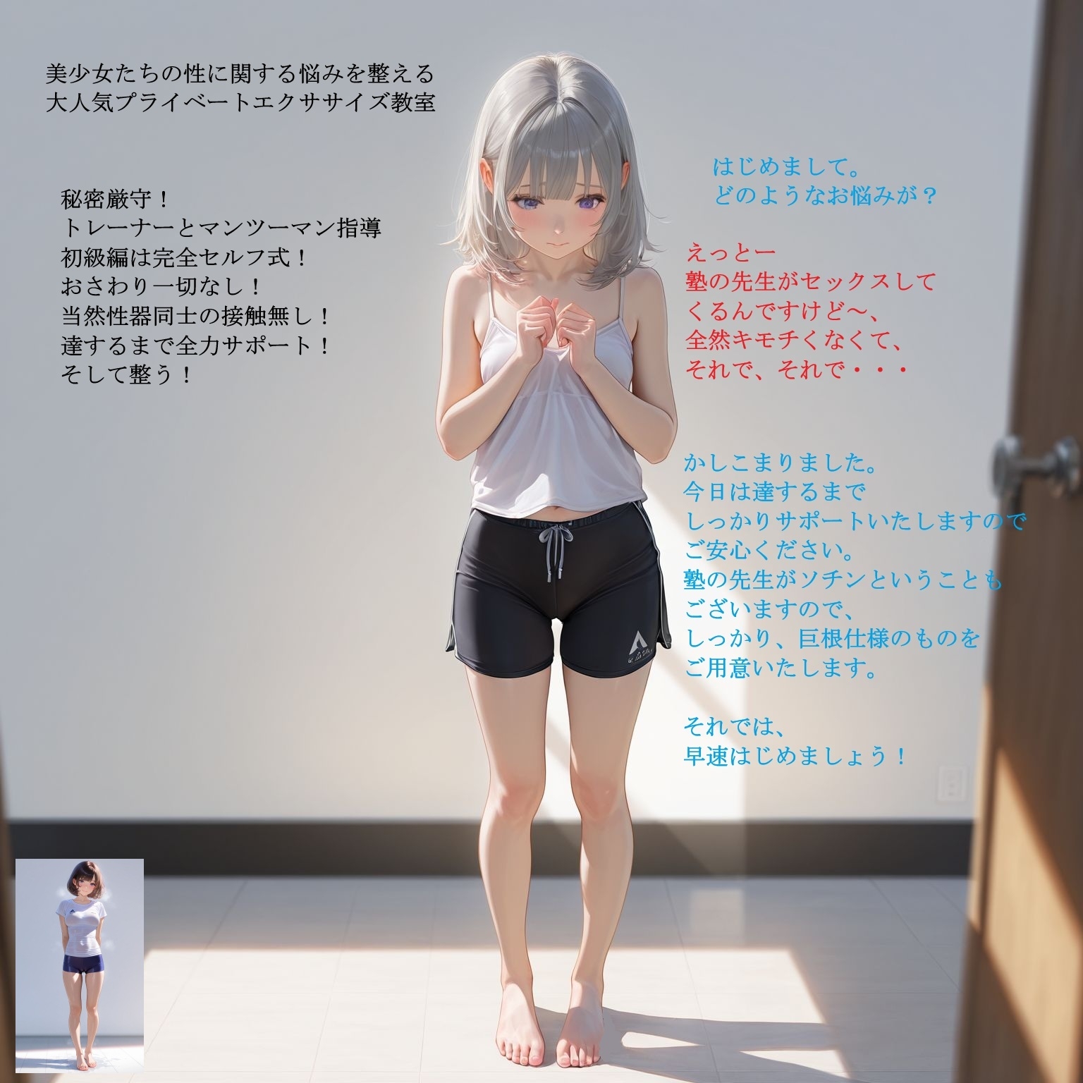 プライベート型エクササイズ教室1 【道具使用によるご褒美セルフプレジャー。私はここで初めて整うことができました。】 – Preview 2