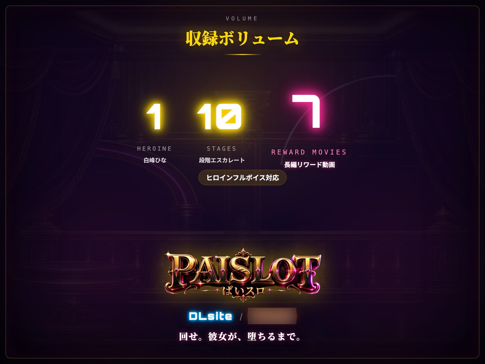 PAISLOT ぱいスロ ～回すほど白峰ひなが変わっていく、地下裏カジノ連動スロット～