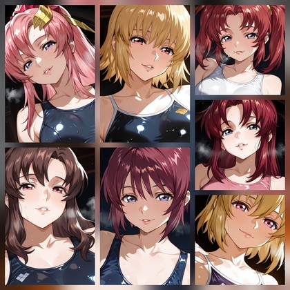 [AIイラストCG] Se〇d ガールズとXXX – main preview