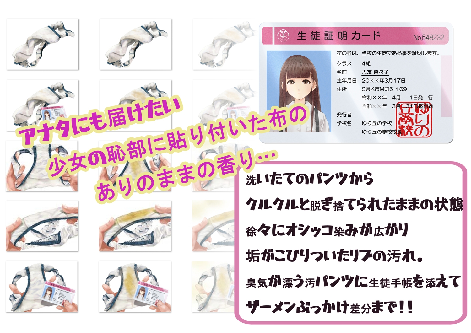 しゅくだいぱんつ「ななこ」 – Preview 3