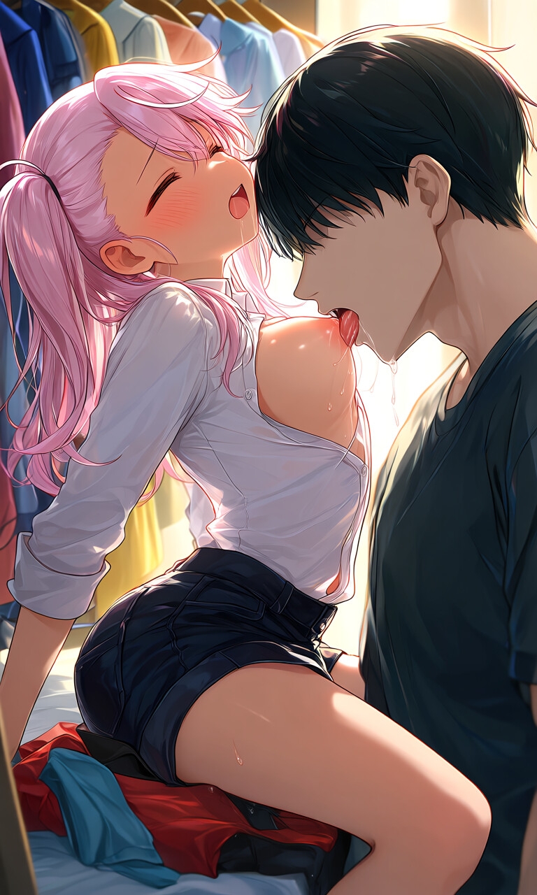 クローゼットで妹の処女まんこ開発！「ダメ///彼氏がいるの、にぃ♡♡♡」デート前の妹が兄のデカチンポに喘ぐ！悶える！? – Preview 3