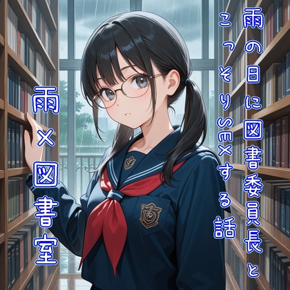 【5～10分でさっくり抜けるシリーズ】雨の日に図書委員長とこっそりSEXする話 – main preview
