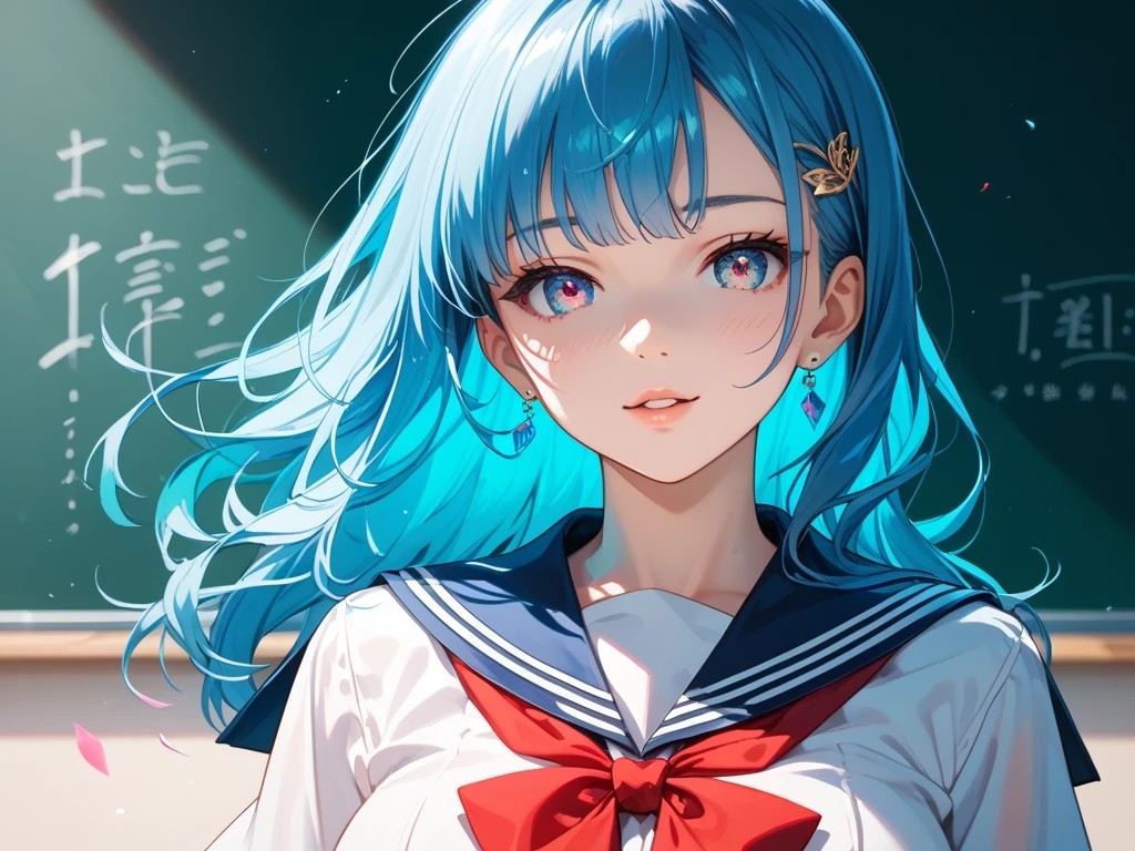 茶髪メイドと青髪セーラー服の女の子と茶髪水着の女の子 – Preview 5