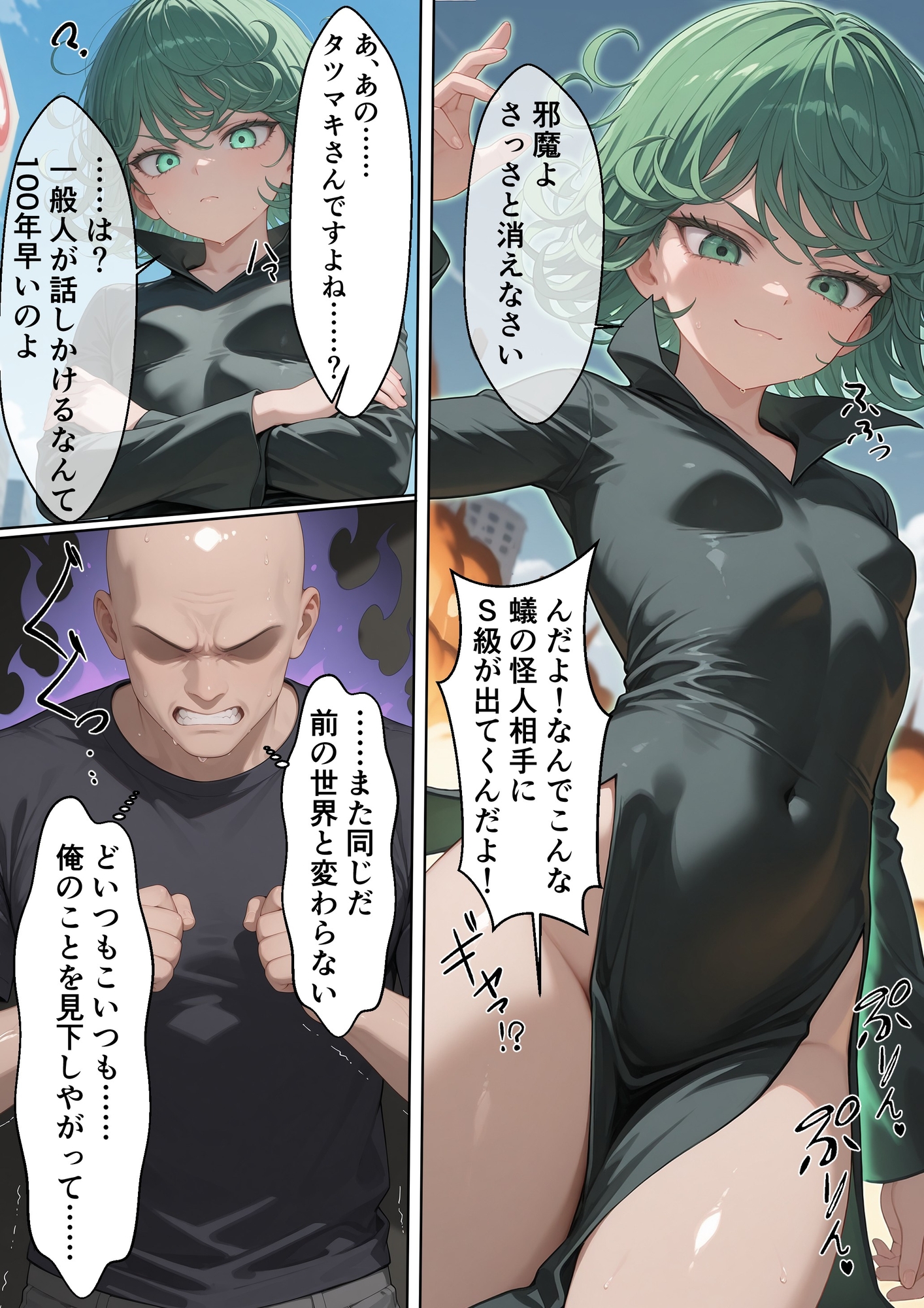 異世界転生したらチート催○で最強ヒーローの姉妹丼が出来た件【ワンパ〇マン タツマキ×フブキ編】