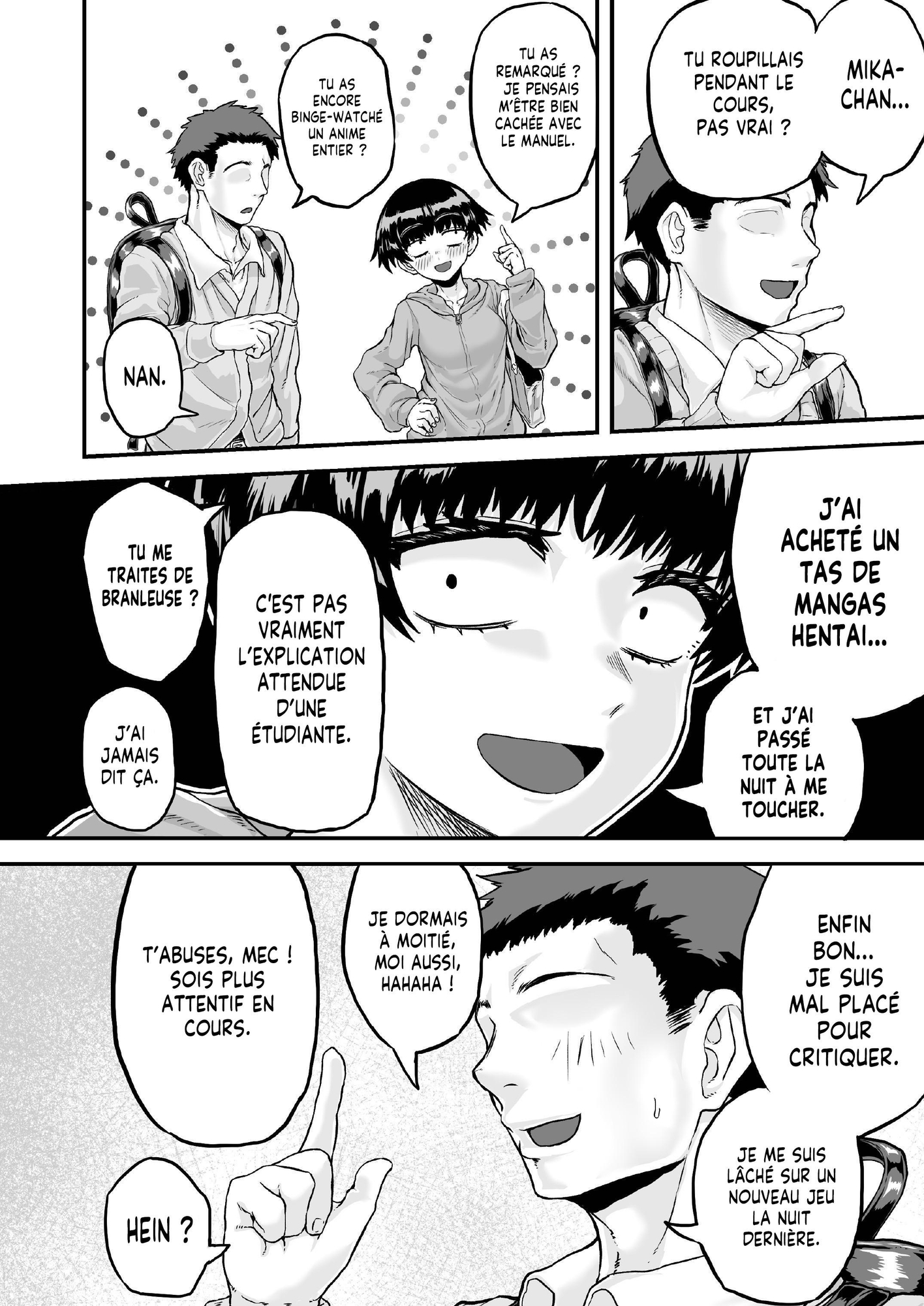 【フランス語版】風呂に入って来なかったモブ顔カノジョと汗だくセックスする話 – Preview 3