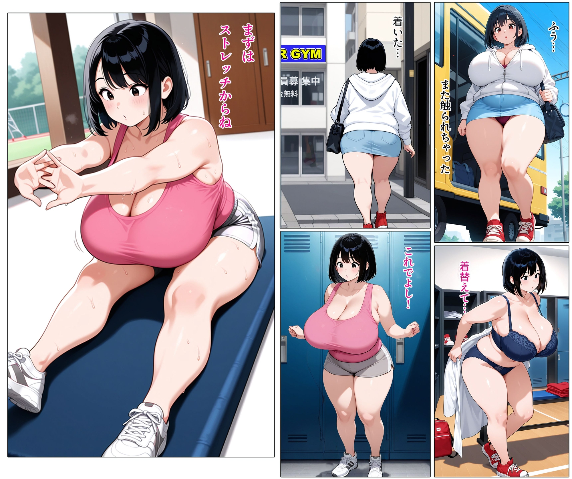 爆乳OLの日常 痴○編