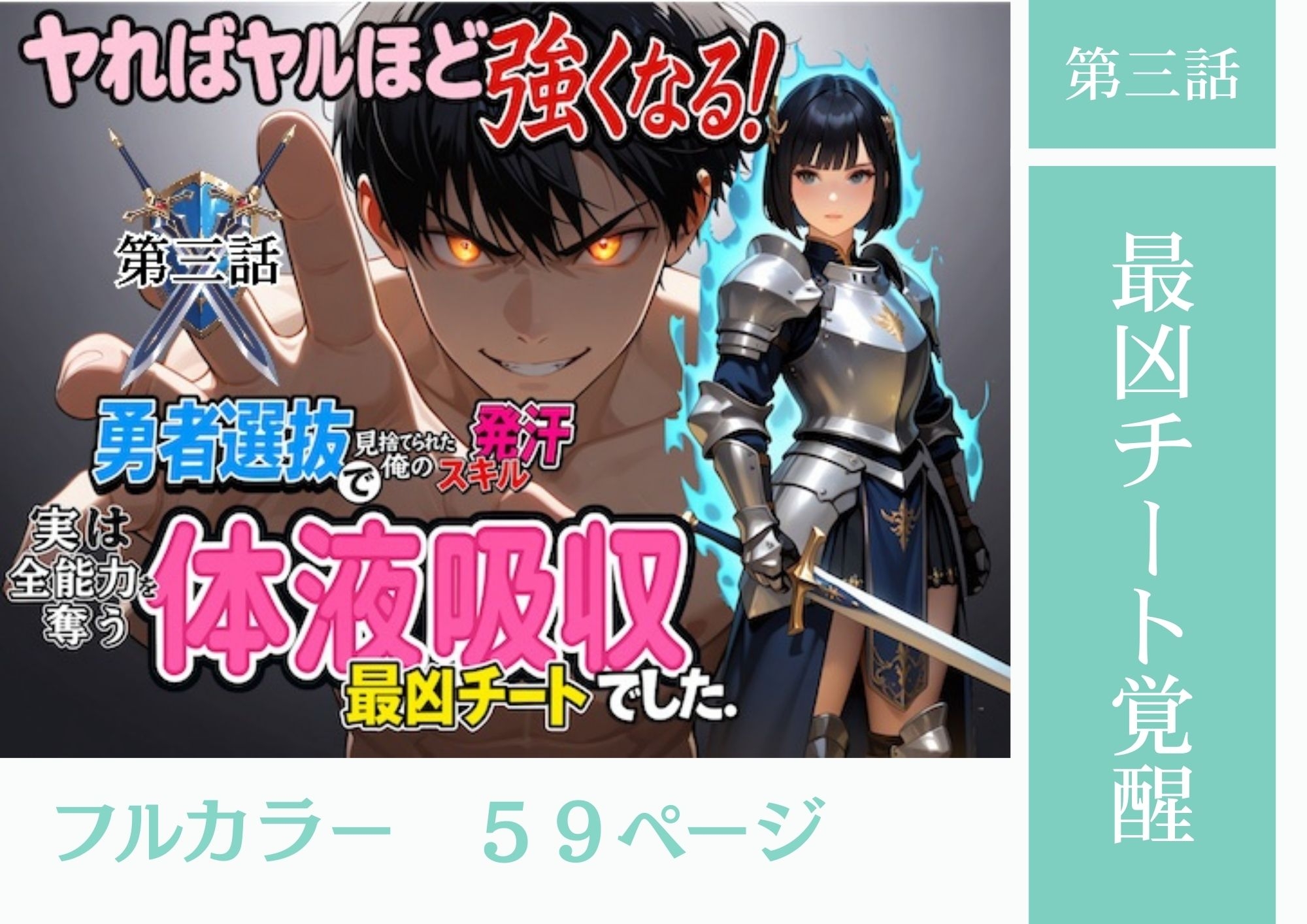 勇者選抜で見捨てられた俺のスキル《発汗》実は全能力を奪う《体液吸収》最凶チートでした。【総集編1〜4話】 – Preview 5