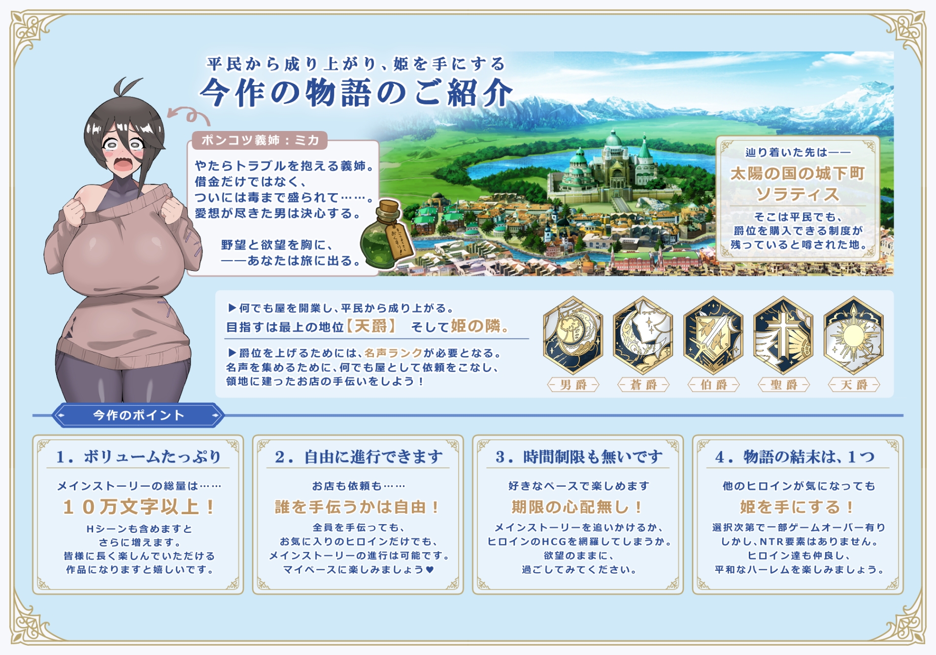 リスタリア - 階級・領地・女。すべてを掴む成り上がりストーリー - – Preview 6