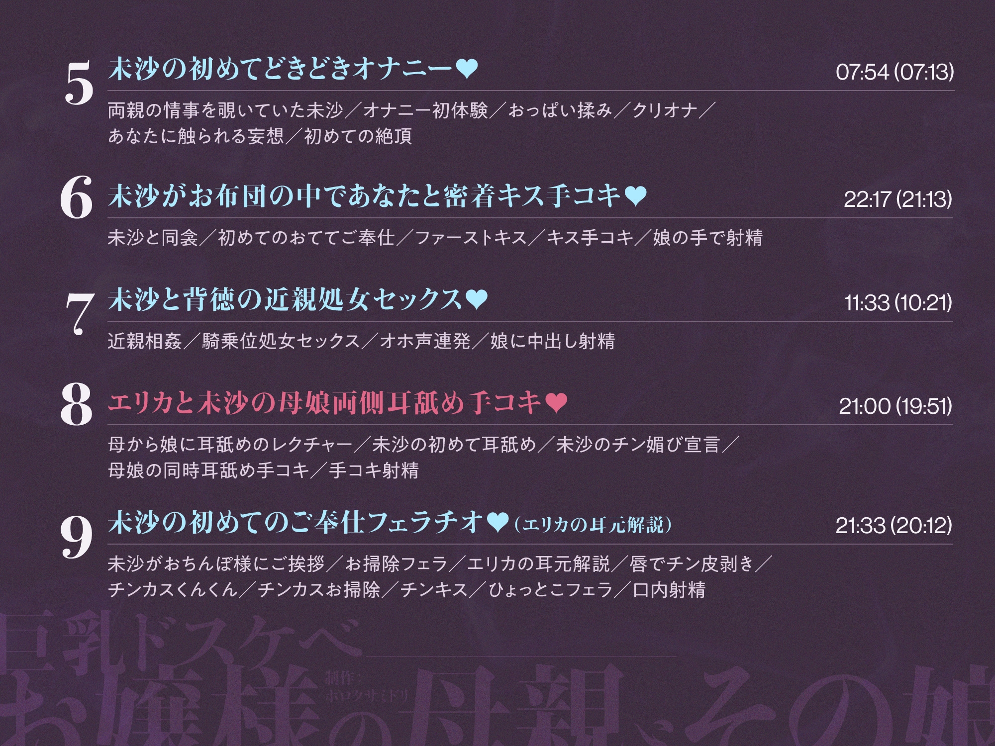 ✅6/22まで限定特典!✅巨乳ドスケベお嬢様の母親とその娘がチンカス汚ちんぽに媚び媚びご奉仕してくれるお話♡【KU100】