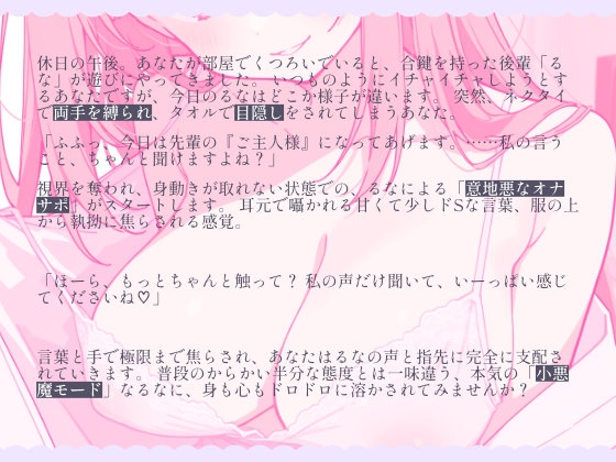 「今日は私がご主人様ですからね♡」──小悪魔後輩るなの、絶対服従・意地悪オナサポ – Preview 2