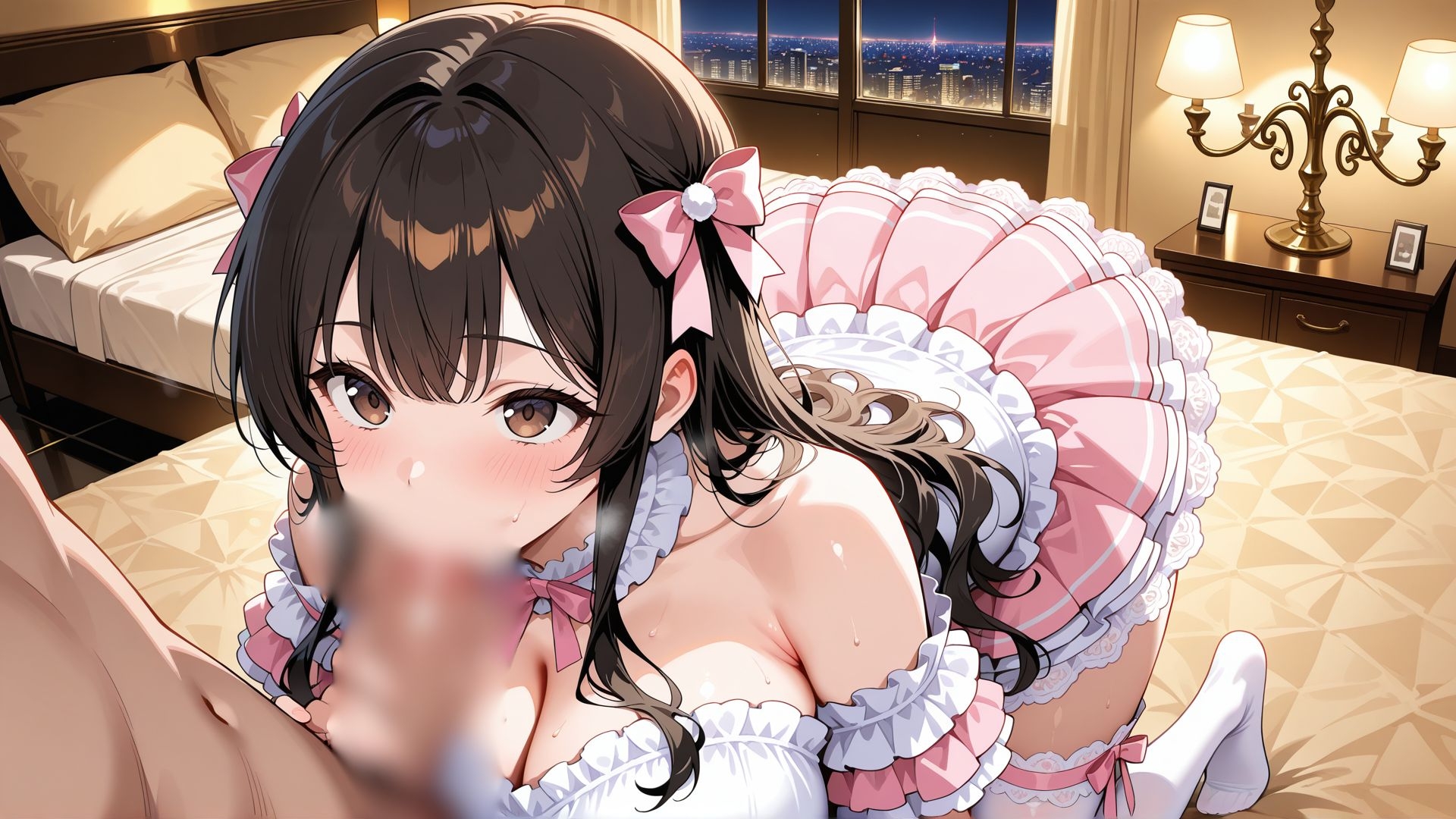 巨乳グラビア姉妹の枕営業 ～プロデューサーの太い肉棒に喘ぐ姉妹～