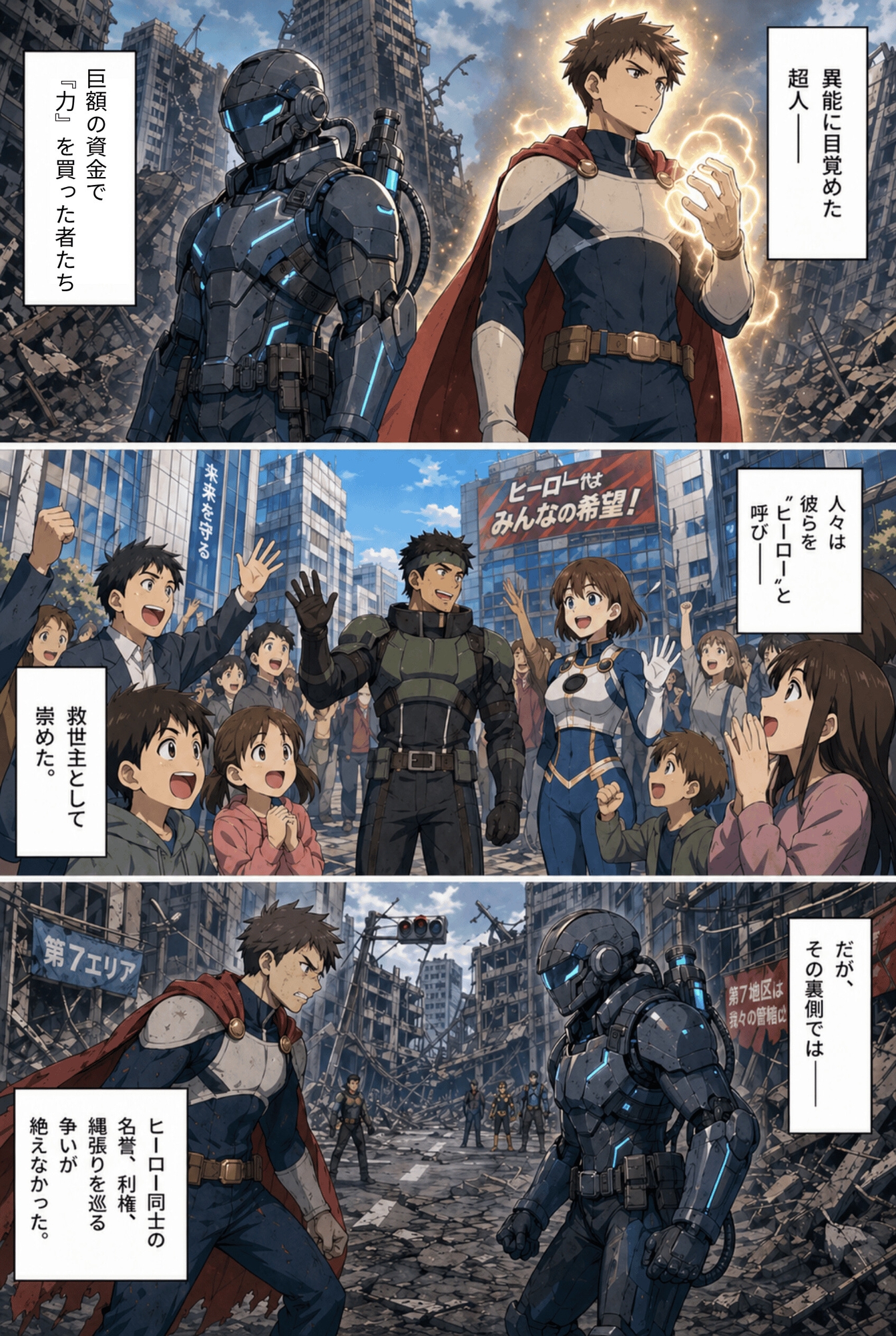 激突!巨大化ヒロインVS鋼鉄ヒーロー