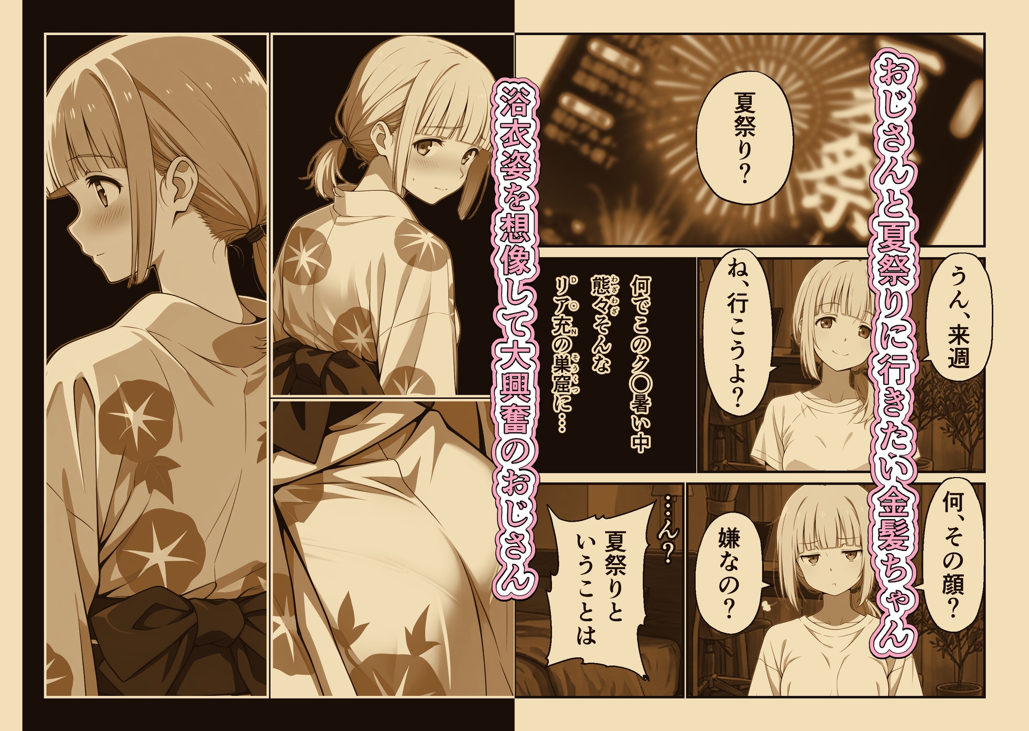 金髪ちゃんと夏祭り ～浴衣デートで大興奮～