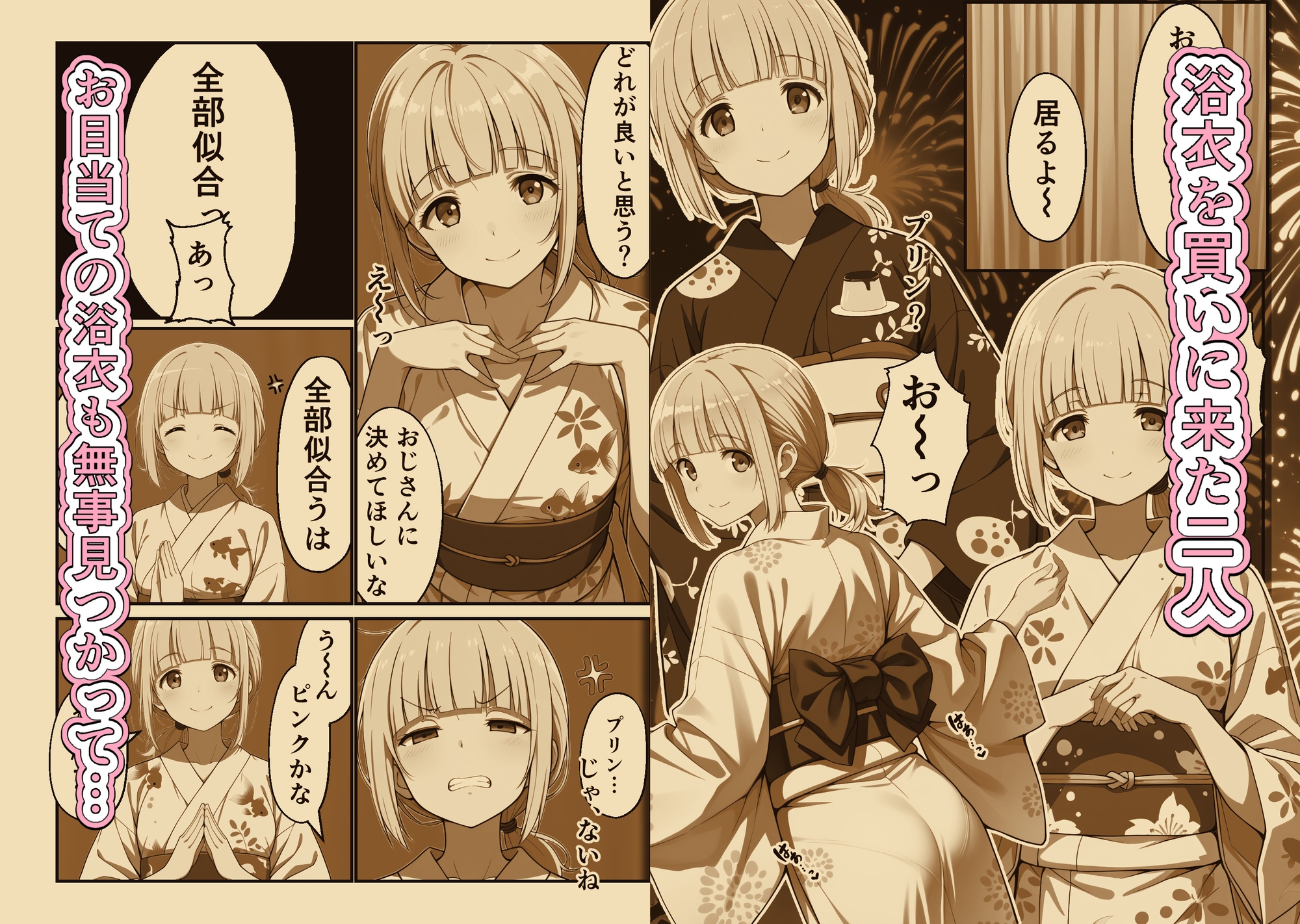 金髪ちゃんと夏祭り ～浴衣デートで大興奮～
